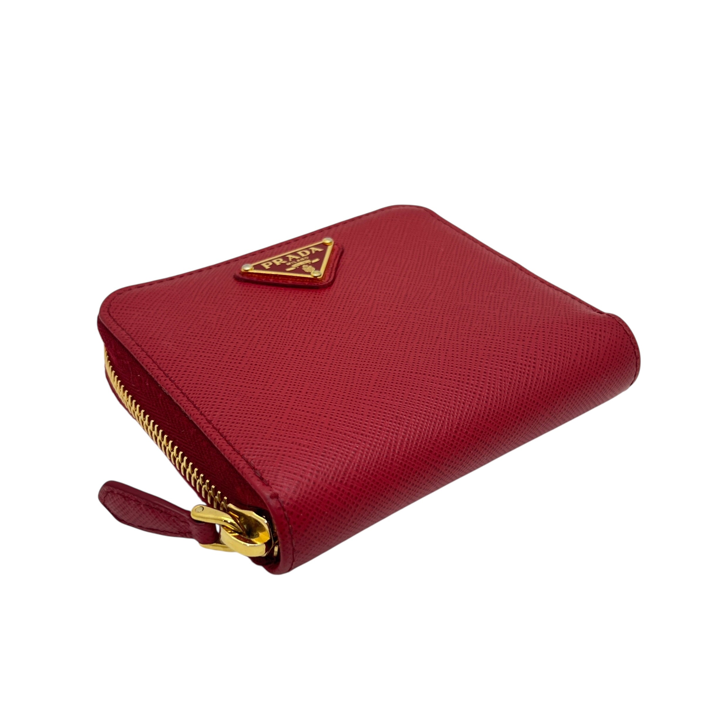 Portafoglio compatto in Saffiano