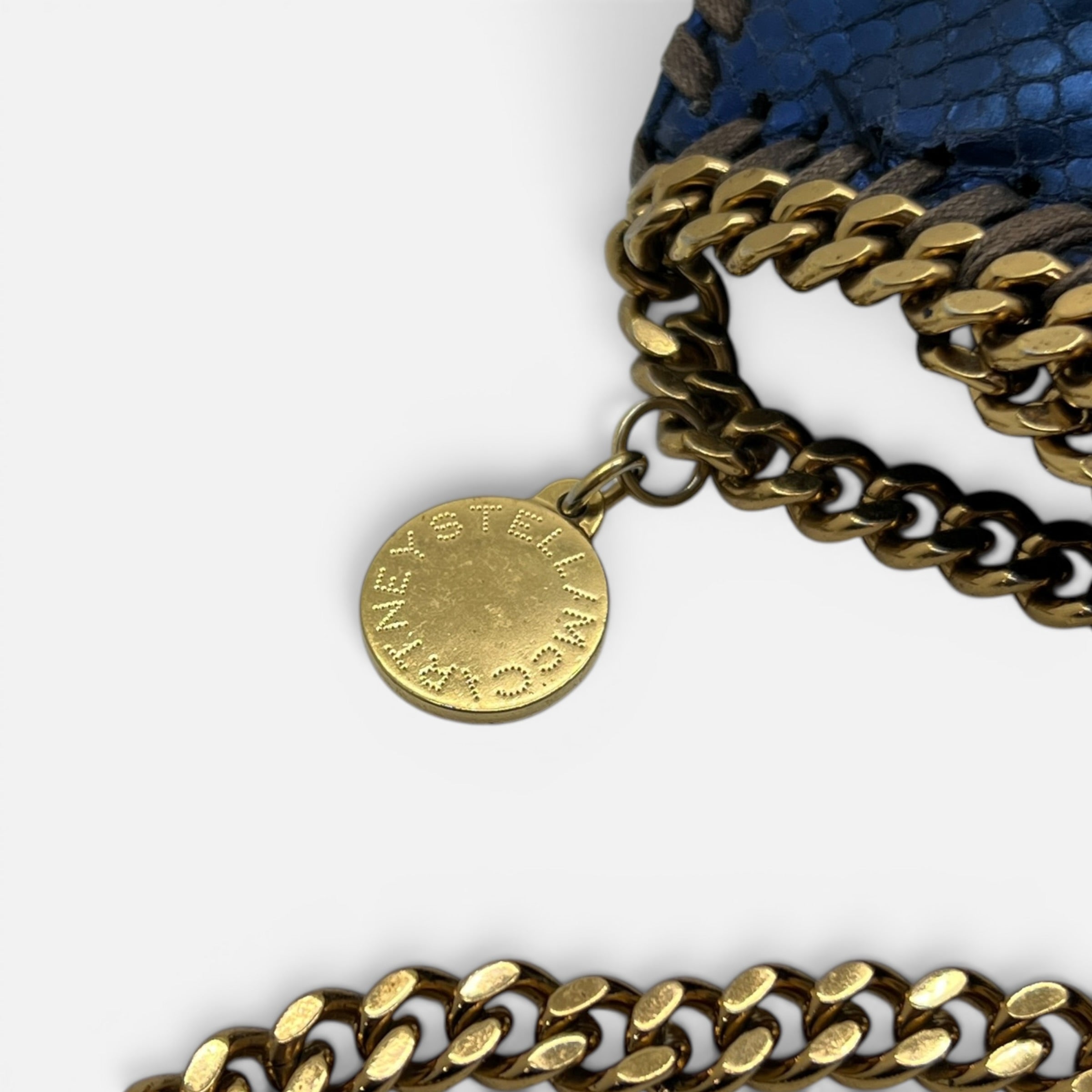Borsa Falabella a tracolla Metallic Snake