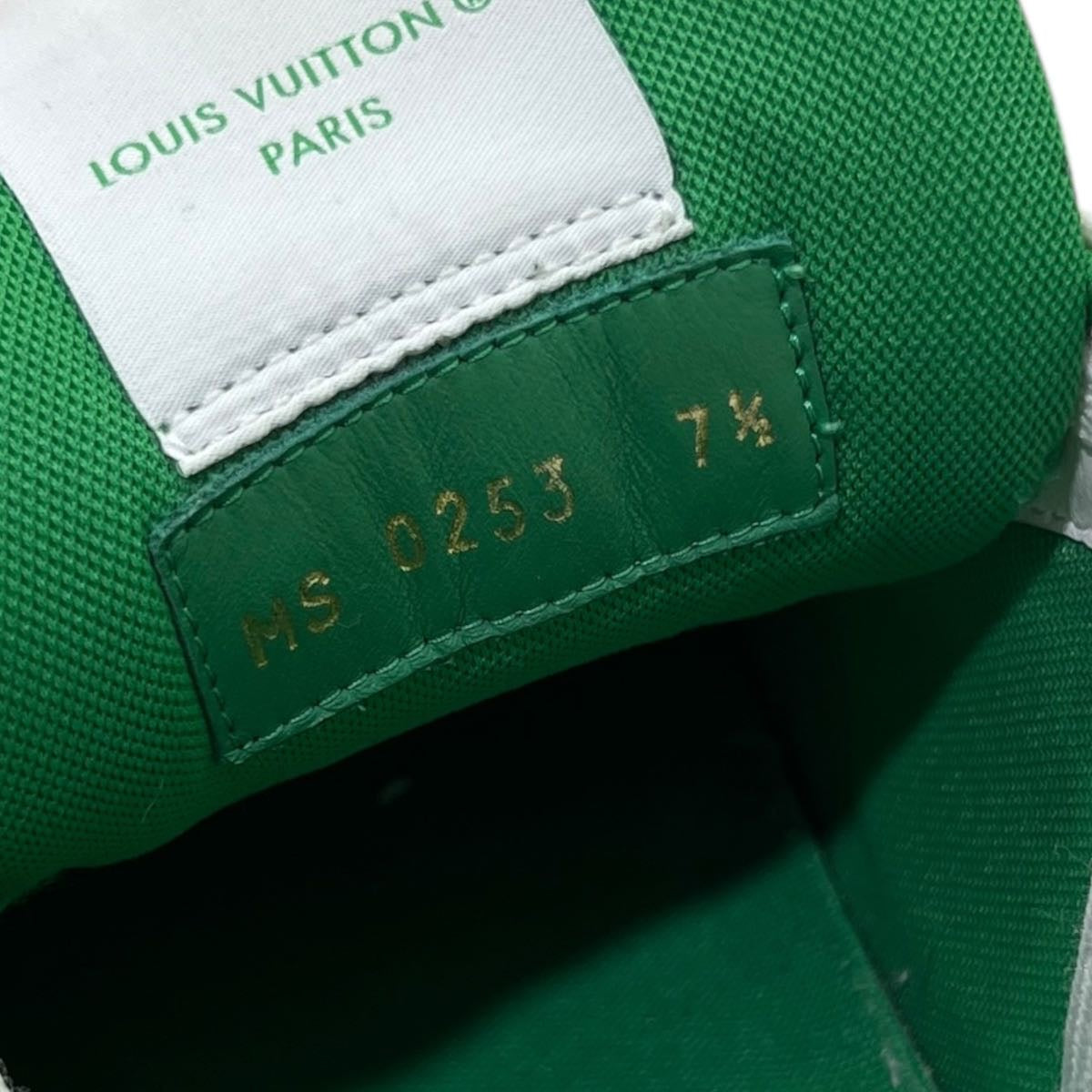 LOUIS VUITTON LV TRAINER GREEN DENIM TG 7,5 (43)