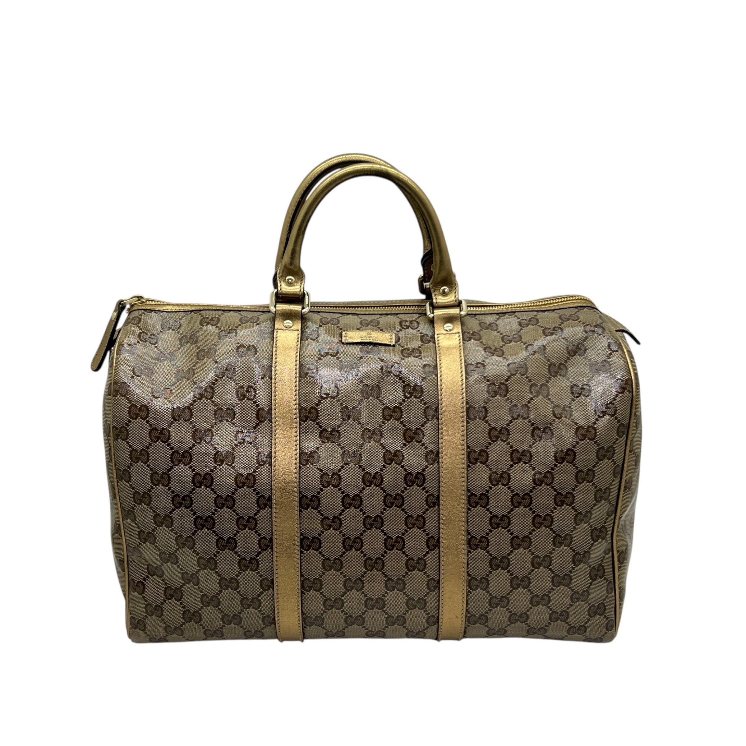 Borsa Boston grande in GG Crystal