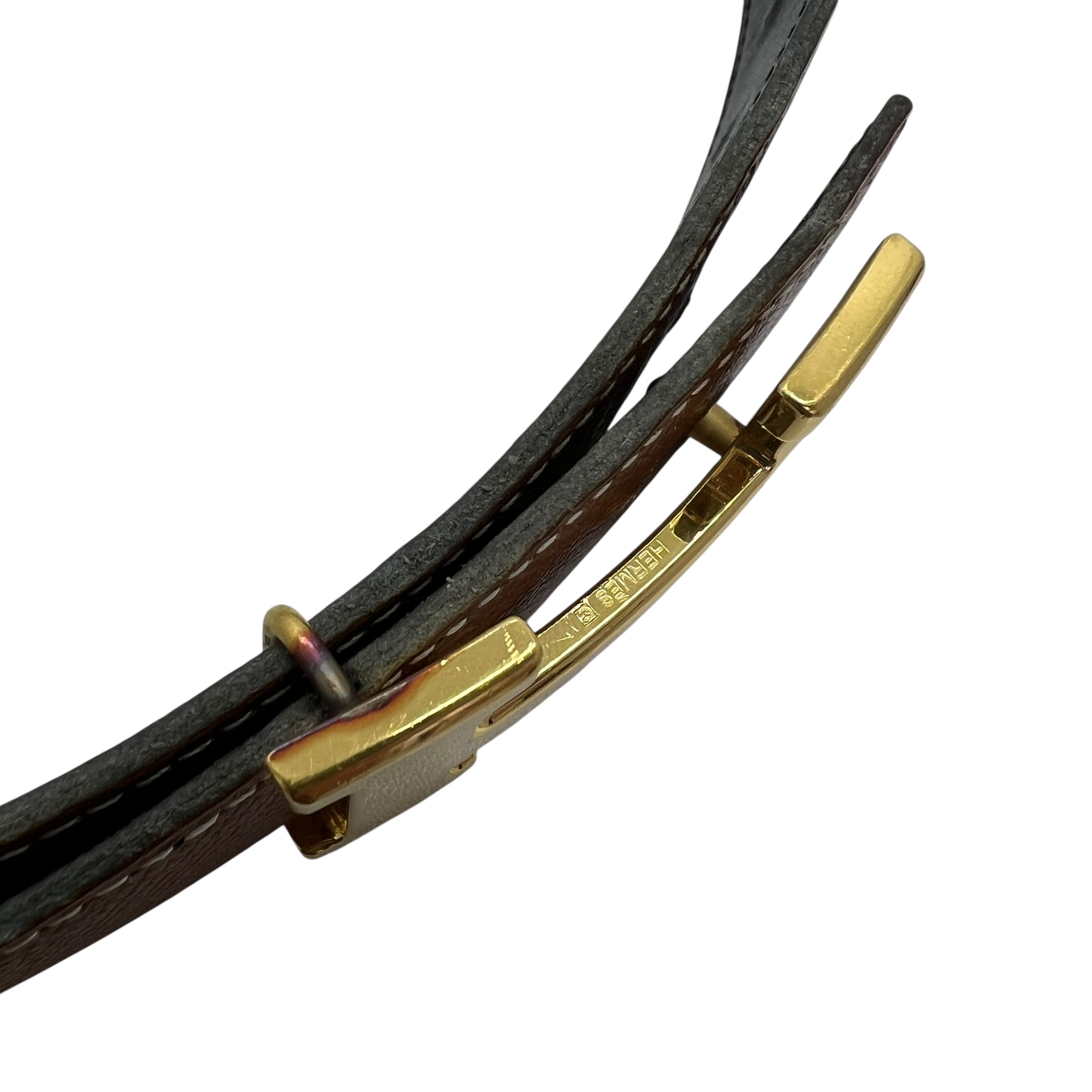 Fibbia H da cintura & pelle reversibile 32 mm