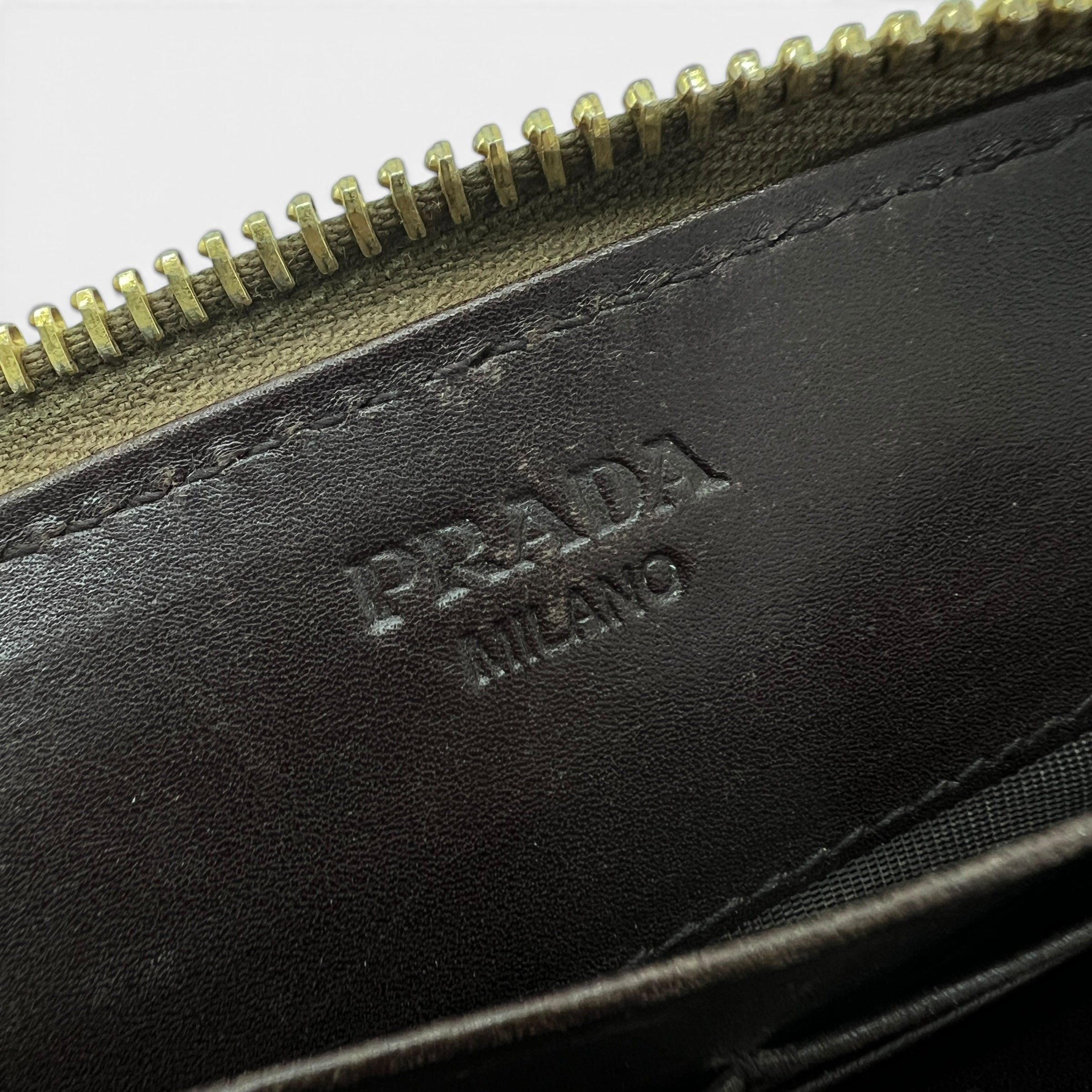 Portafoglio vintage con zip