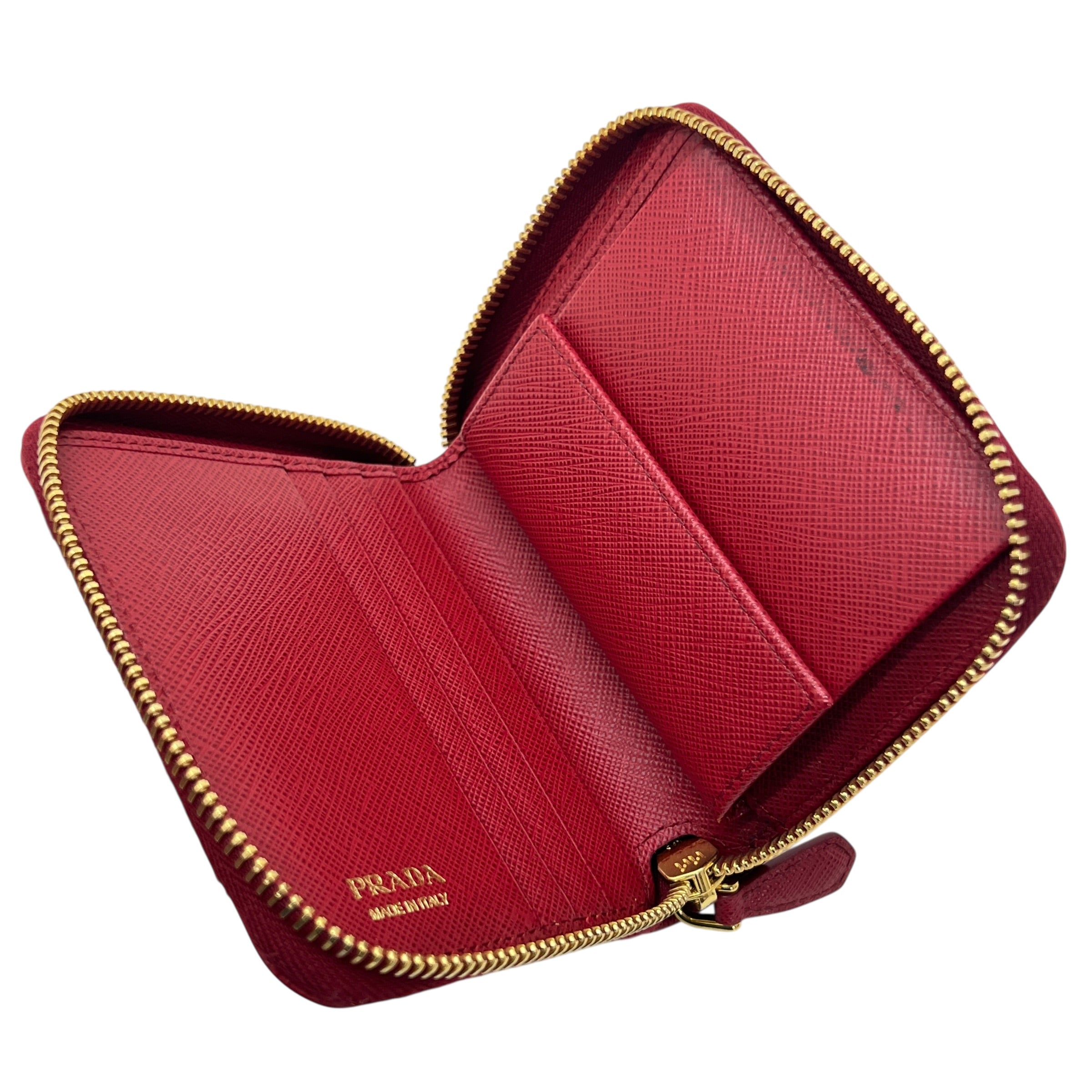 Portafoglio compatto in Saffiano