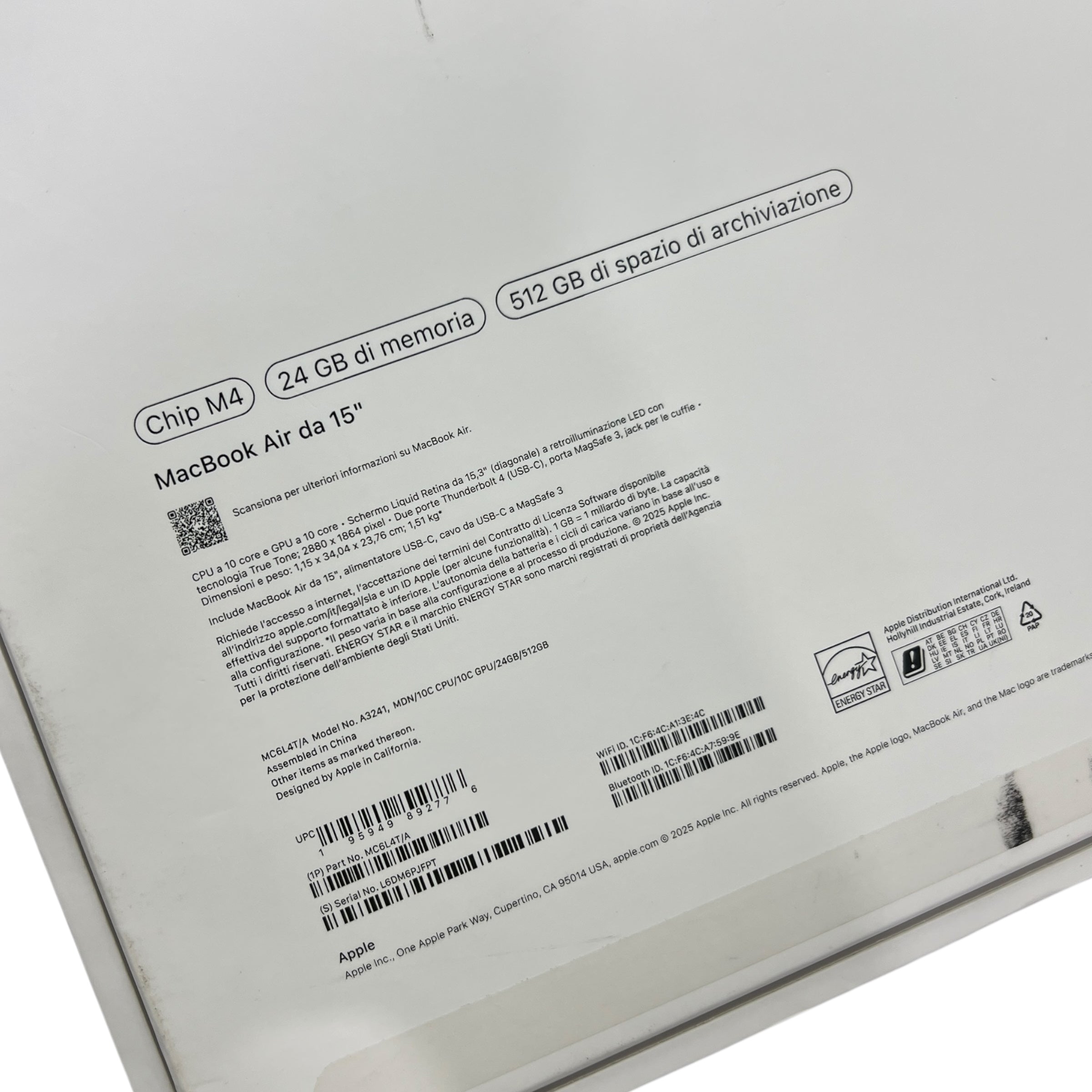 MacBook Air 15” M4 512 GB (2025)