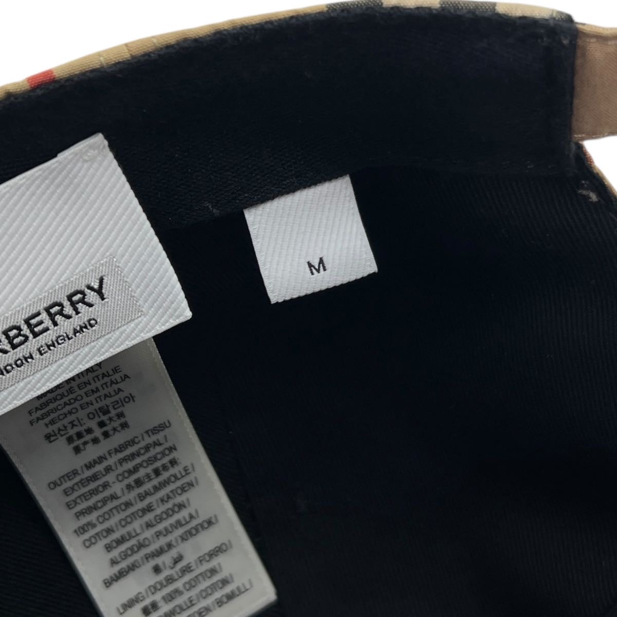 BURBERRY TB CAPPELLO DA BASEBALL TG M
