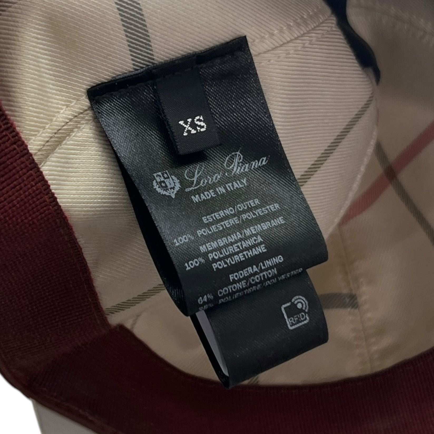 Loro Piana cappello da baseball tg XS