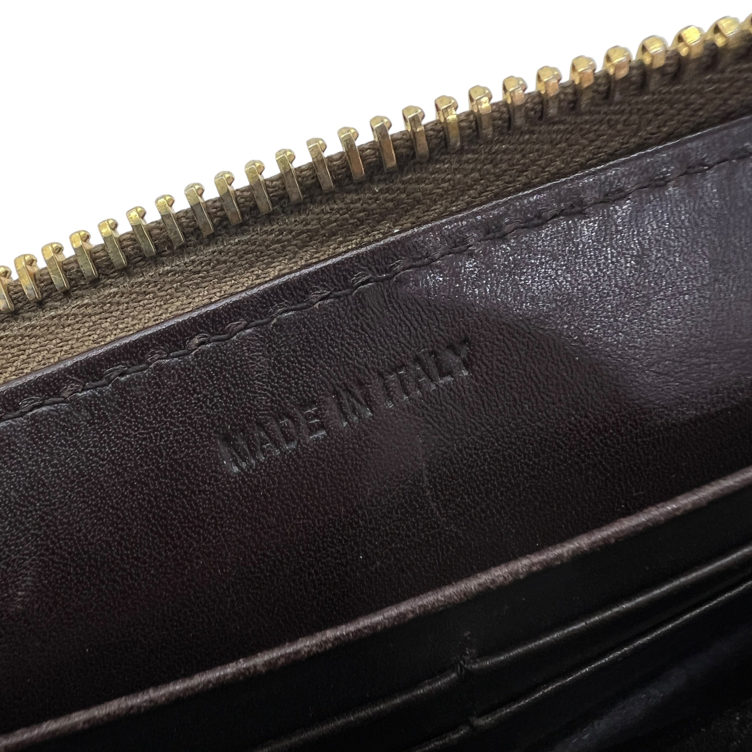 Portafoglio vintage con zip