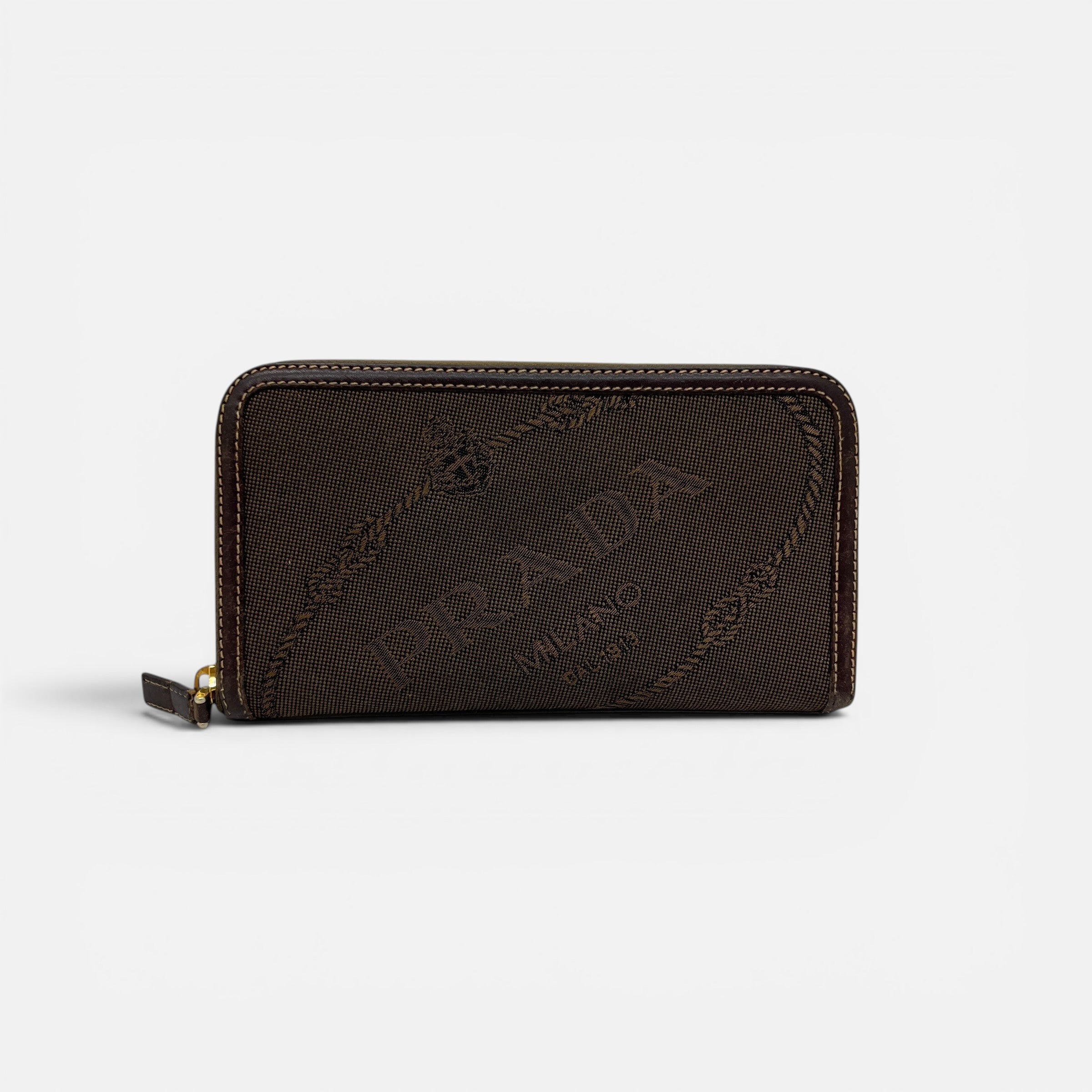 Portafoglio vintage con zip