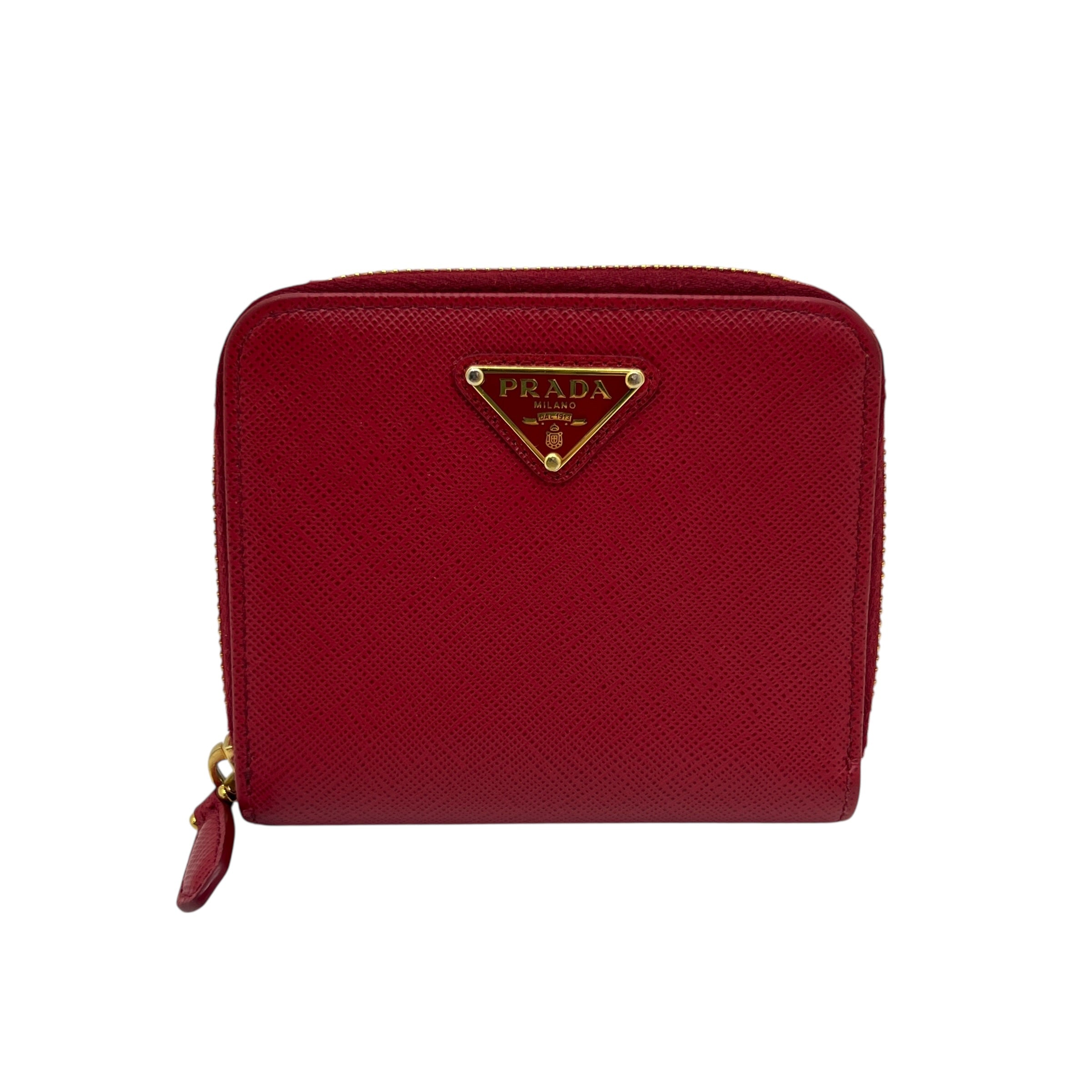 Portafoglio compatto in Saffiano