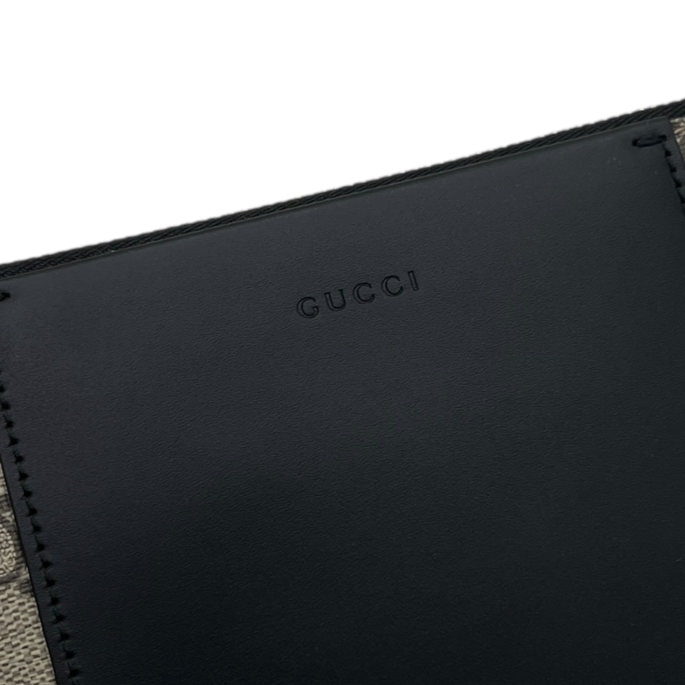 Pochette in GG Supreme e pelle