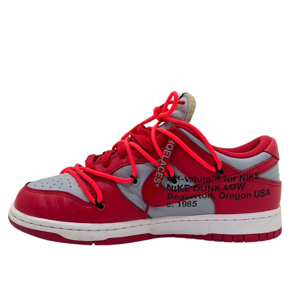 DUNK LOW X OFF-WHITE UNIVERSITY RED TG 40