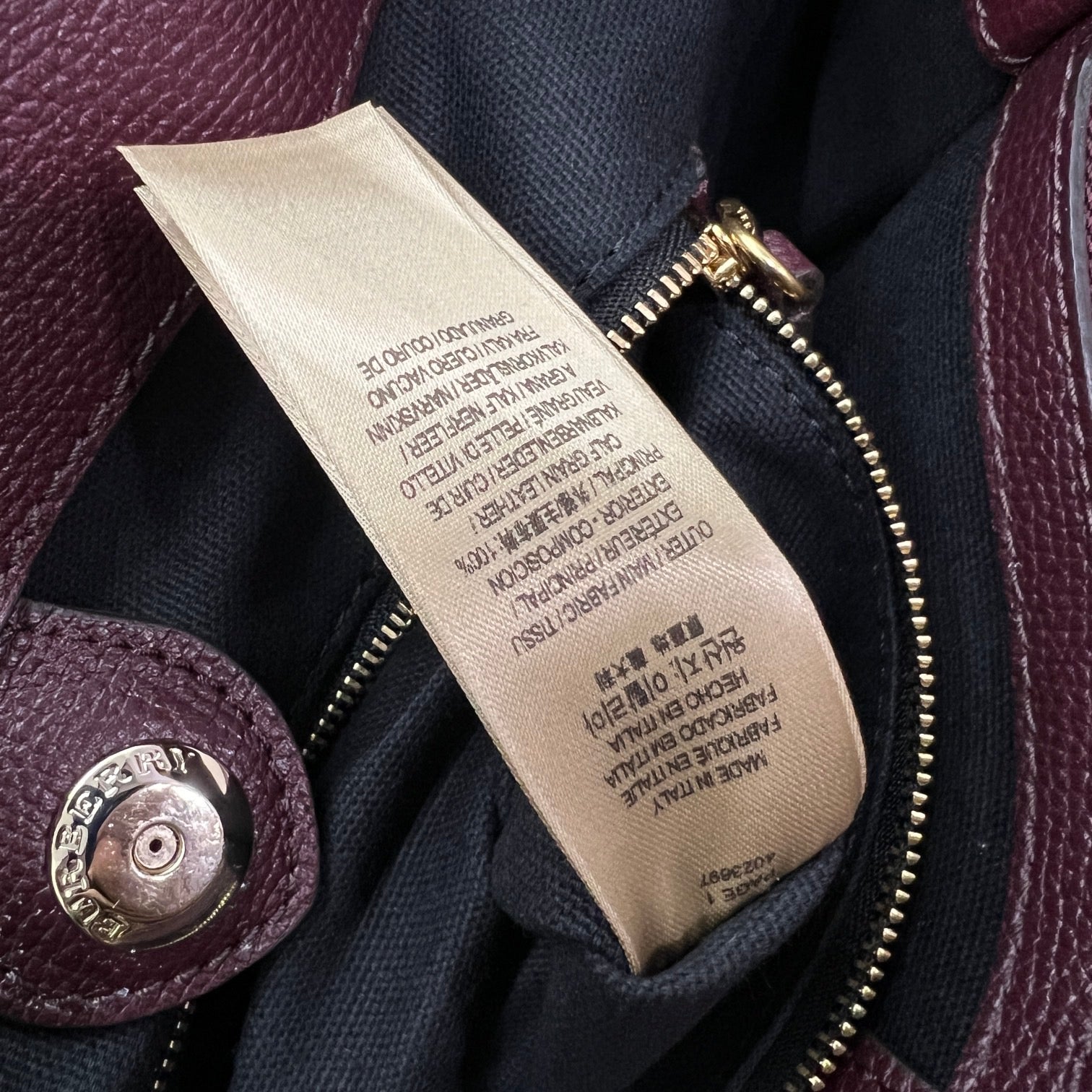 BURBERRY TOTE IN PELLE HOUSE CHECK