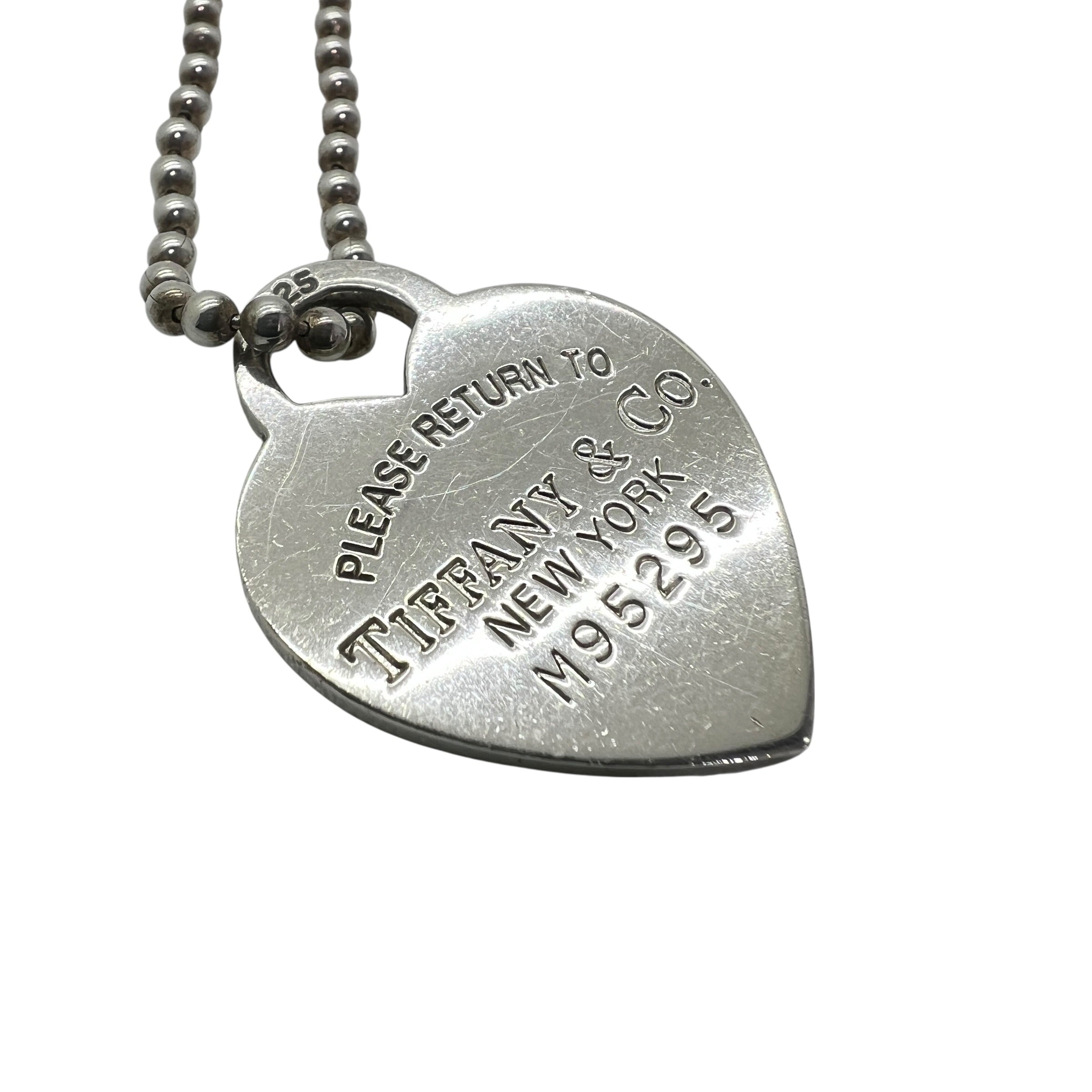 Pendente Heart Tag medio con catena