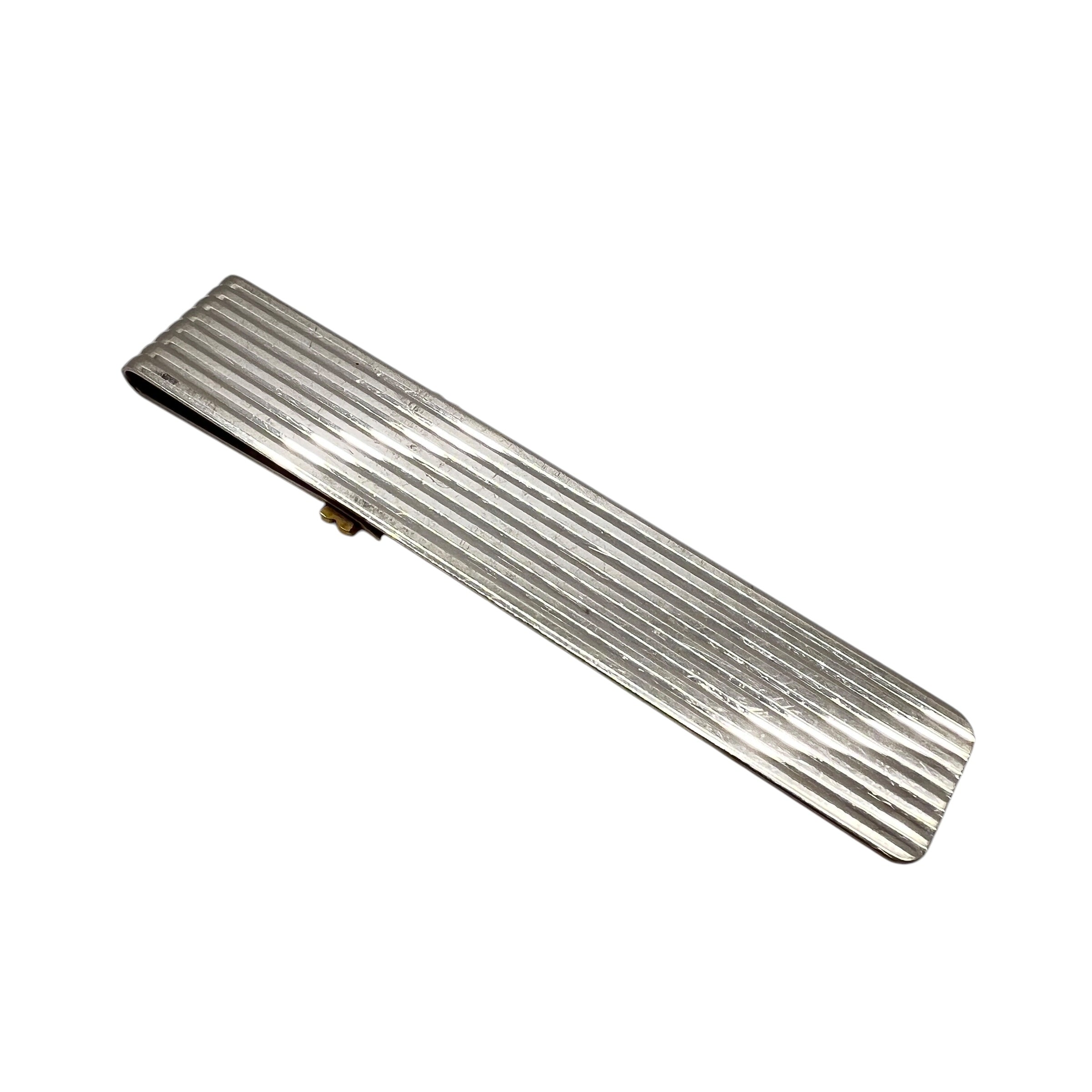 Ferma soldi vintage silver plated