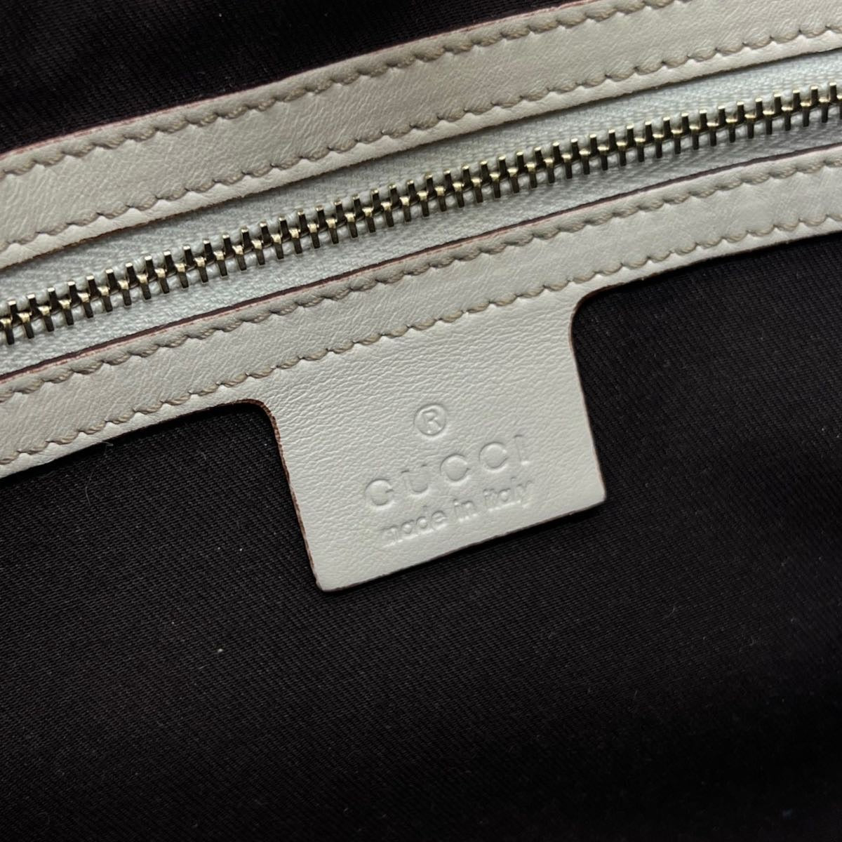 GUCCI BORSA A SPALLA IN TESSUTO GG E PELLE