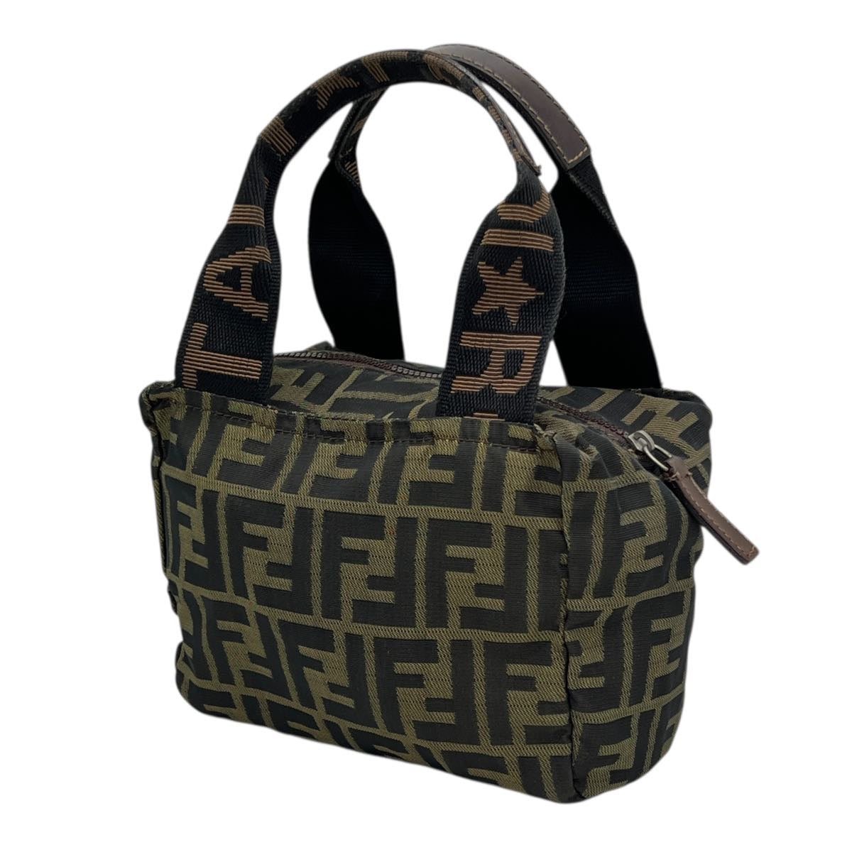 FENDI BORSA A MANO PICCOLA IN TESSUTO FF