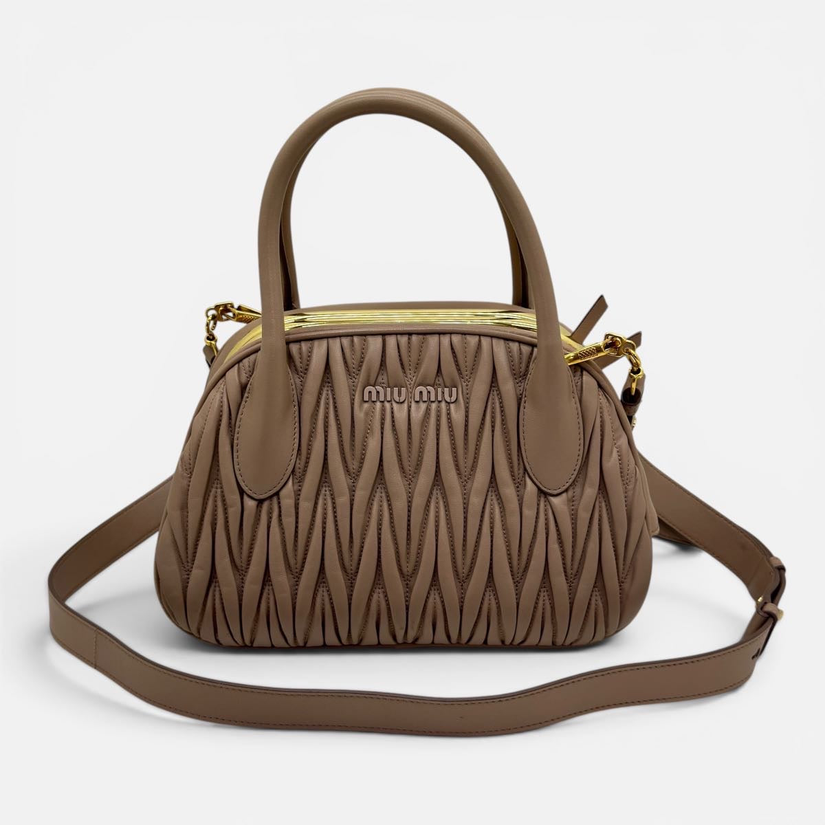 Borsa a tracolla in Nappa Matelassè