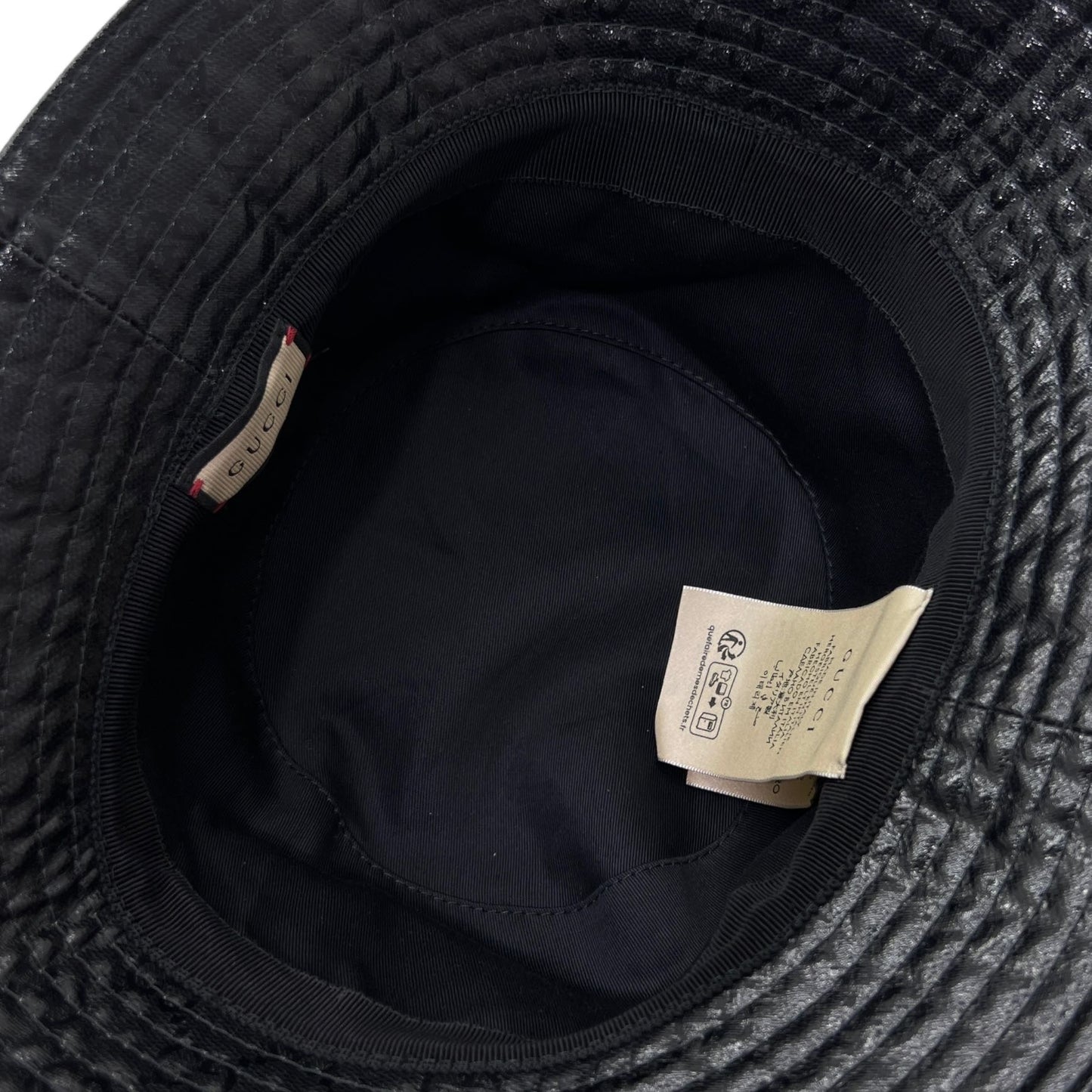 GUCCI CAPPELLO DA PESCATORE IN TELA GG CRYSTAL TG L