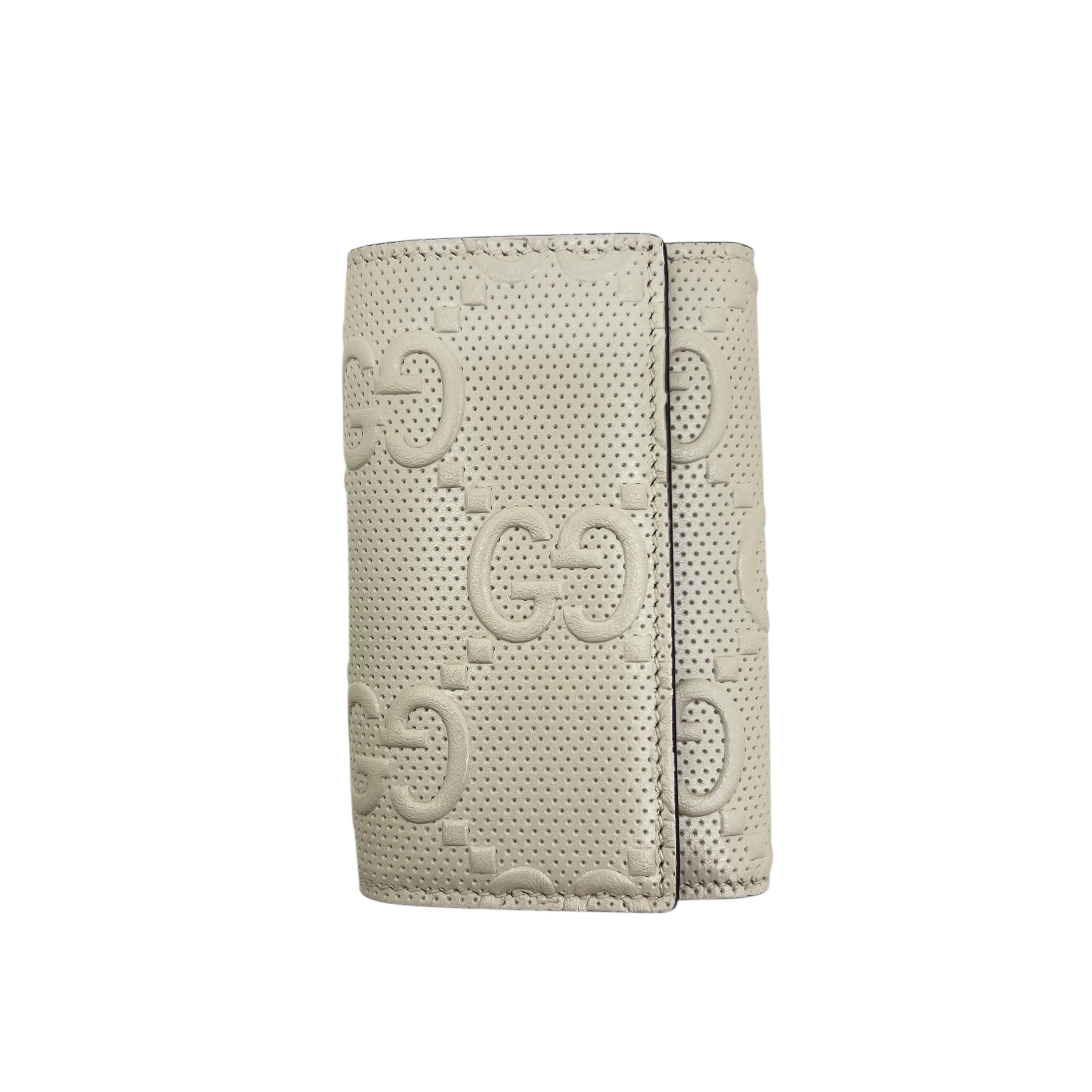 Portachiavi in pelle GG in rilievo