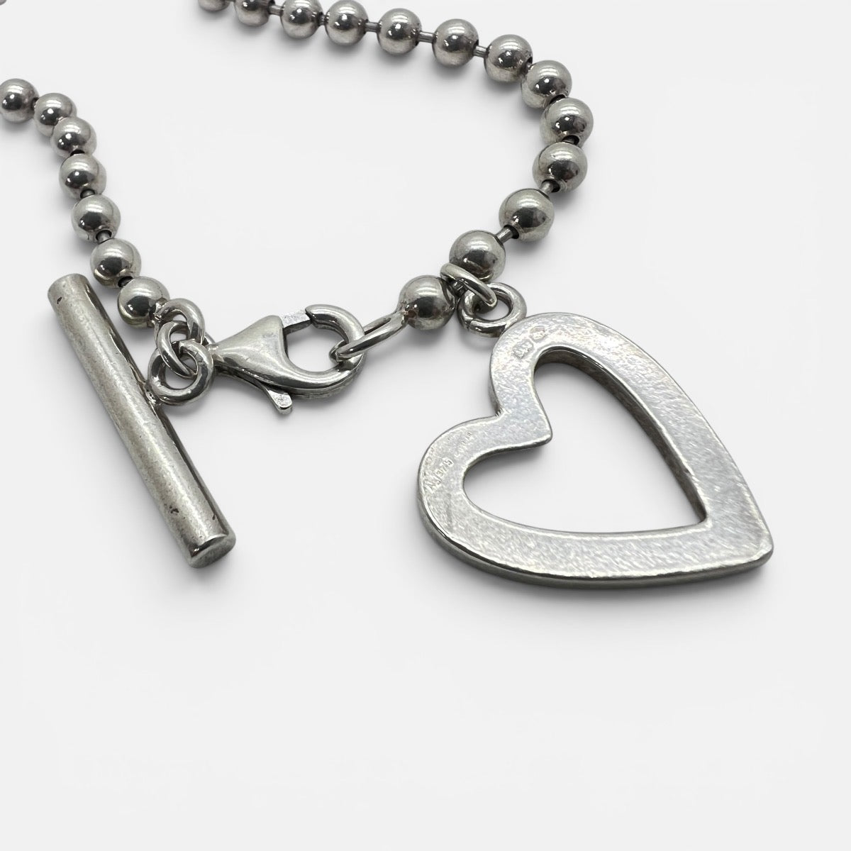 Bracciale in argento con cuore
