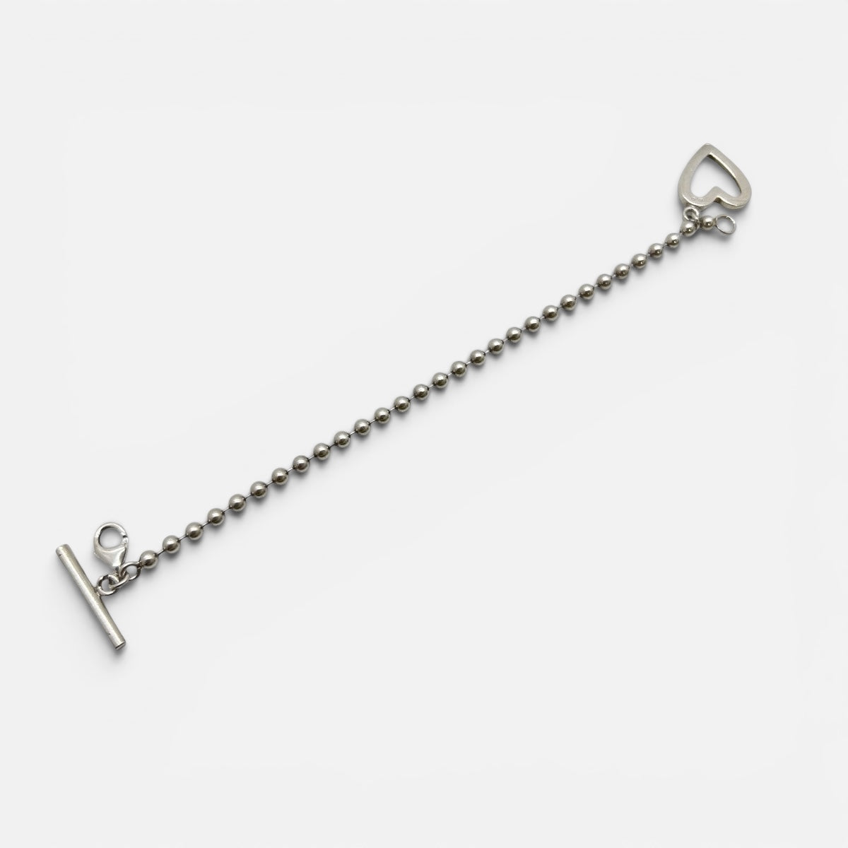 Bracciale in argento con cuore