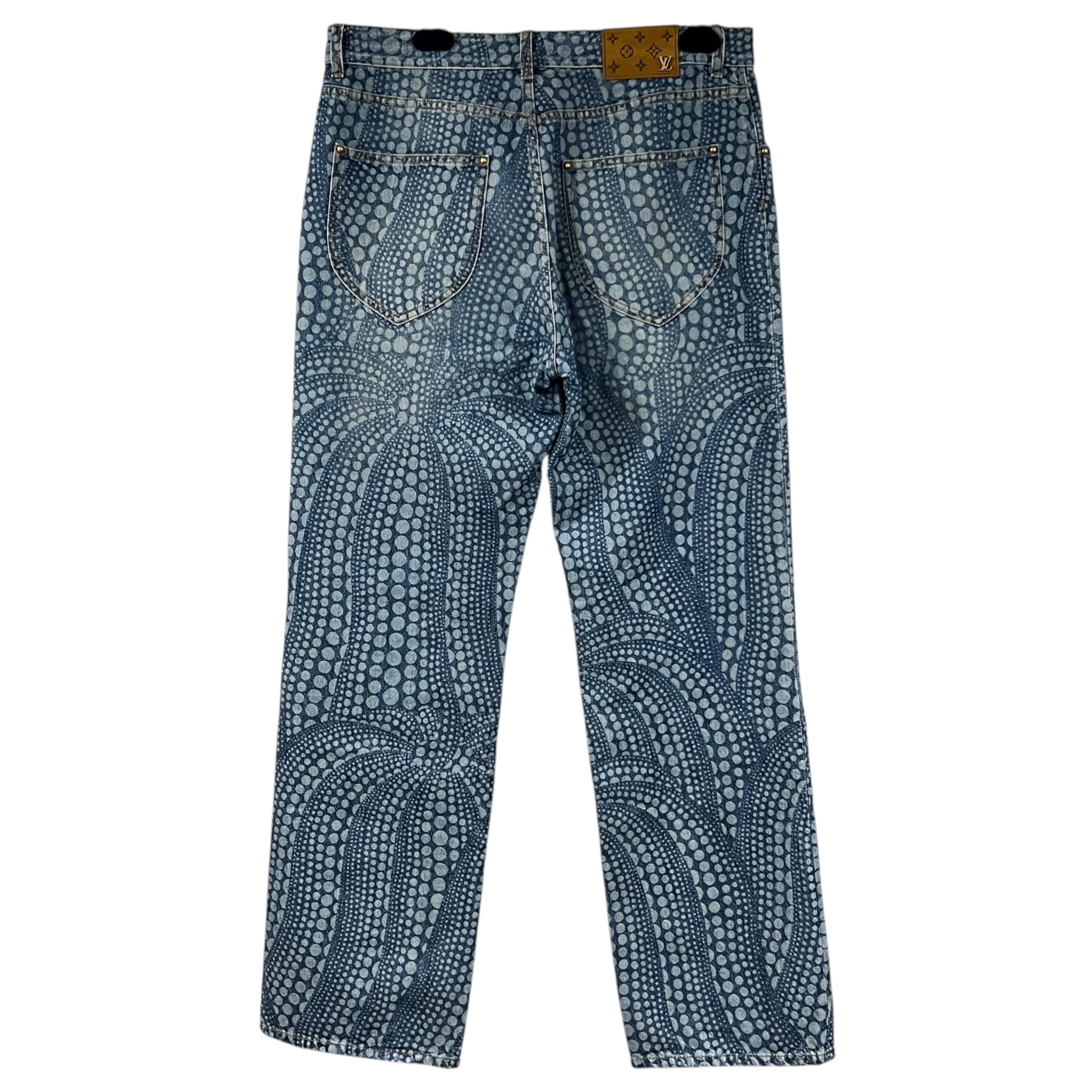 Louis Vuitton x Yayoi Kusama PUMPKIN denim jeans TG 33