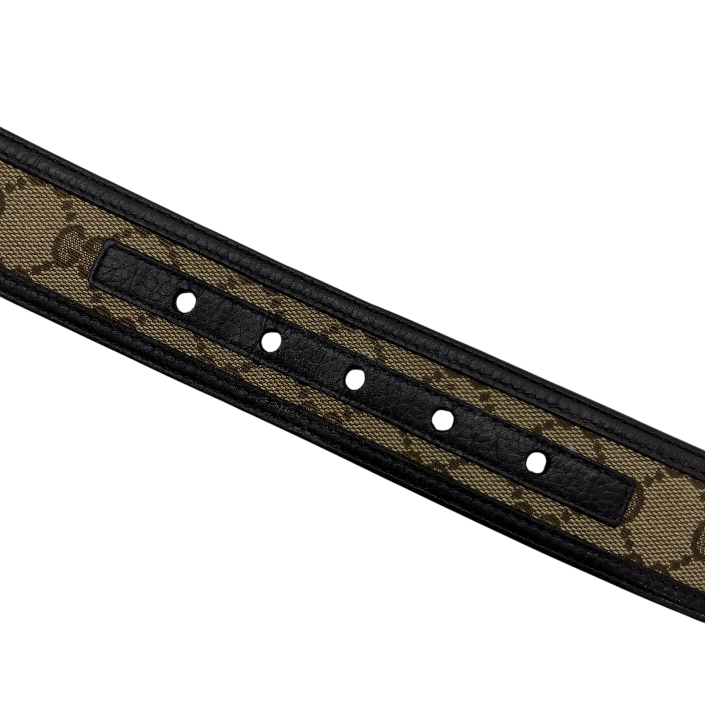 Cintura in tela e pelle taglia 80