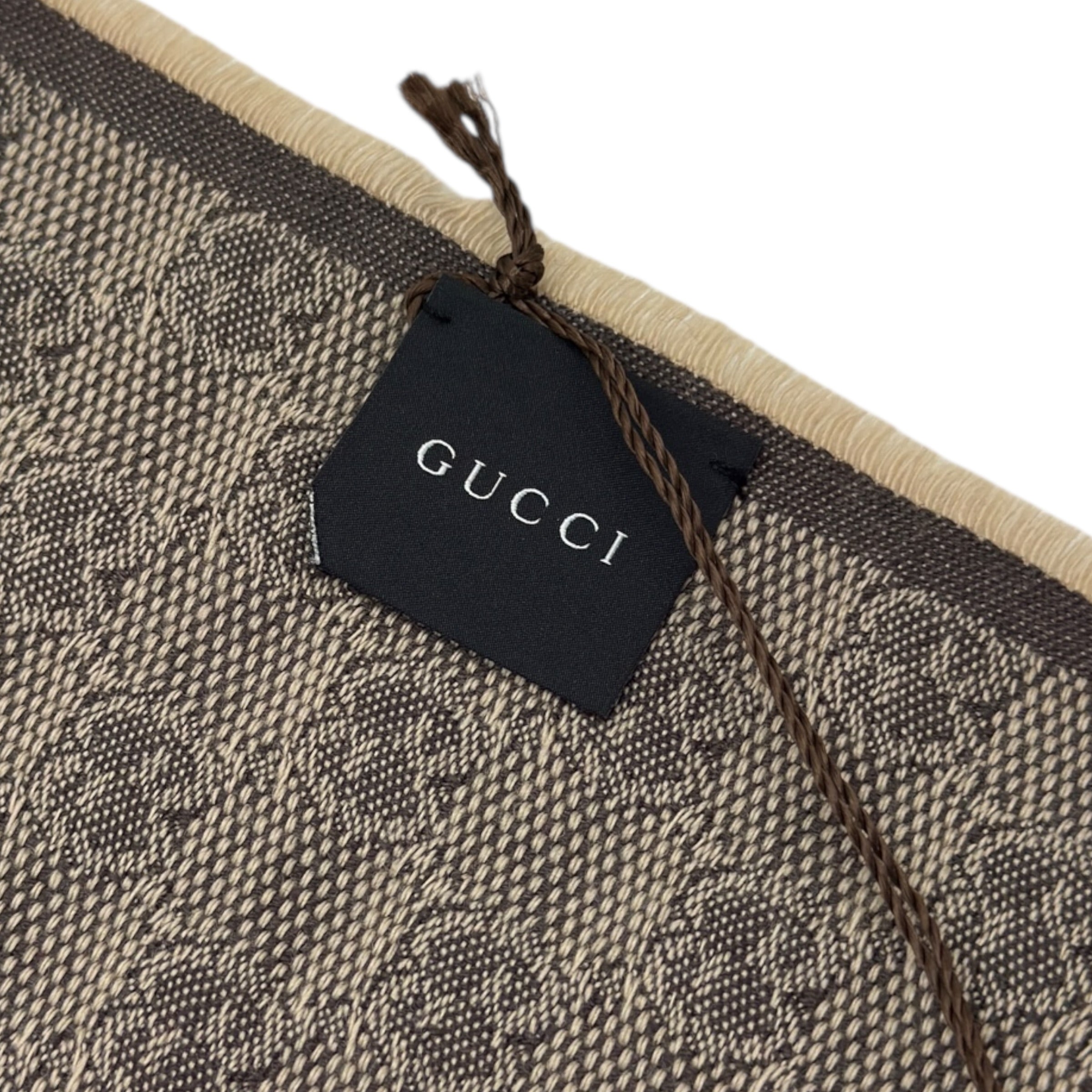 Scialle GG in lana e seta