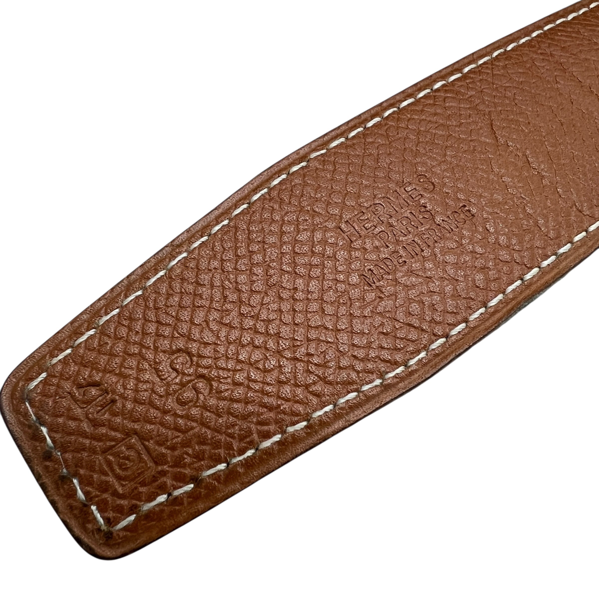 Fibbia H da cintura & pelle reversibile 32 mm