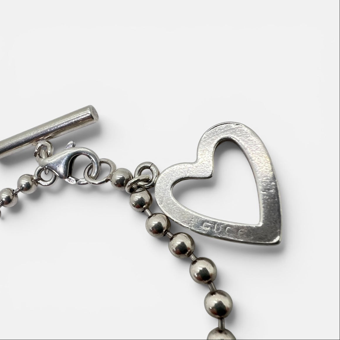 Bracciale in argento con cuore