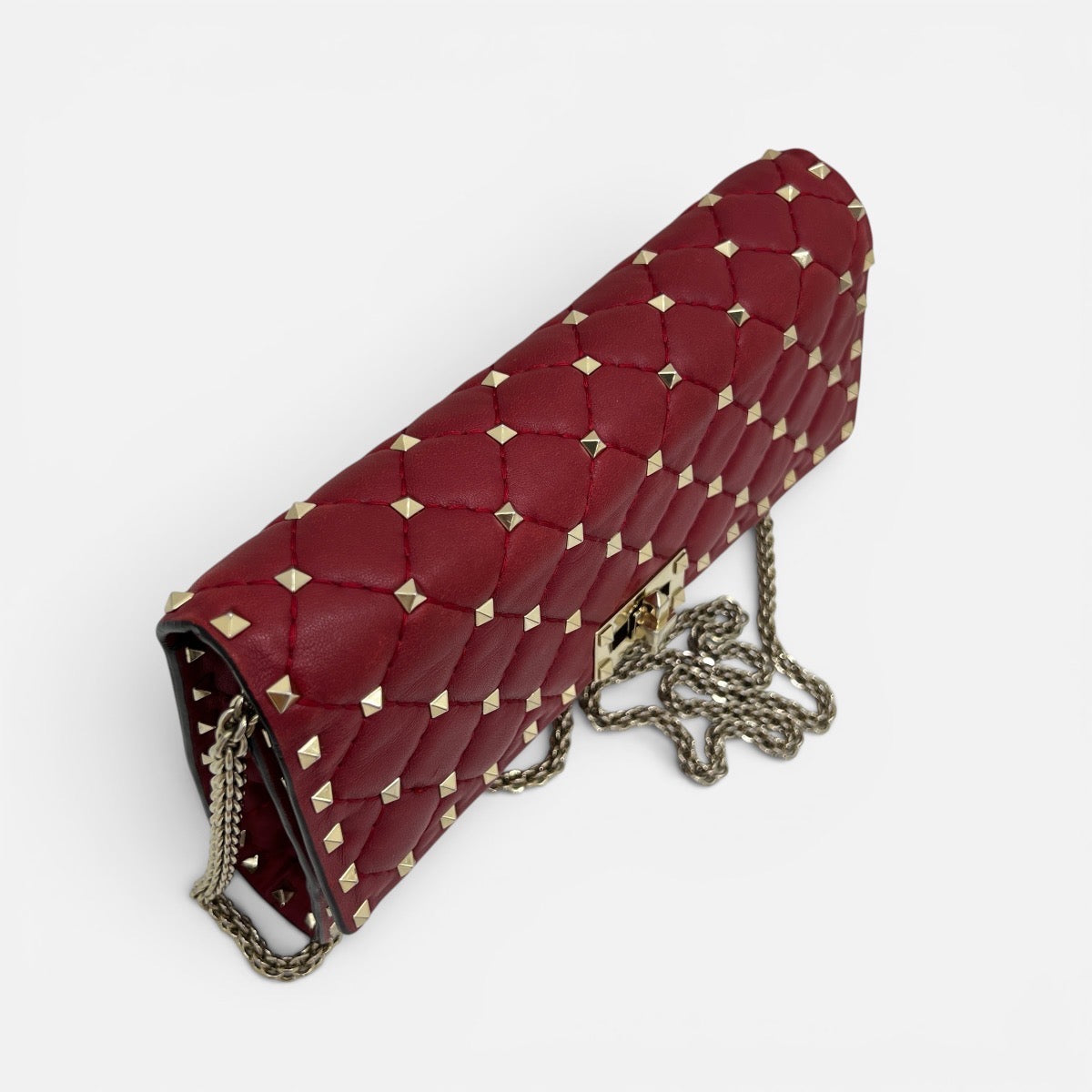 Rockstud Spike portafoglio con catena