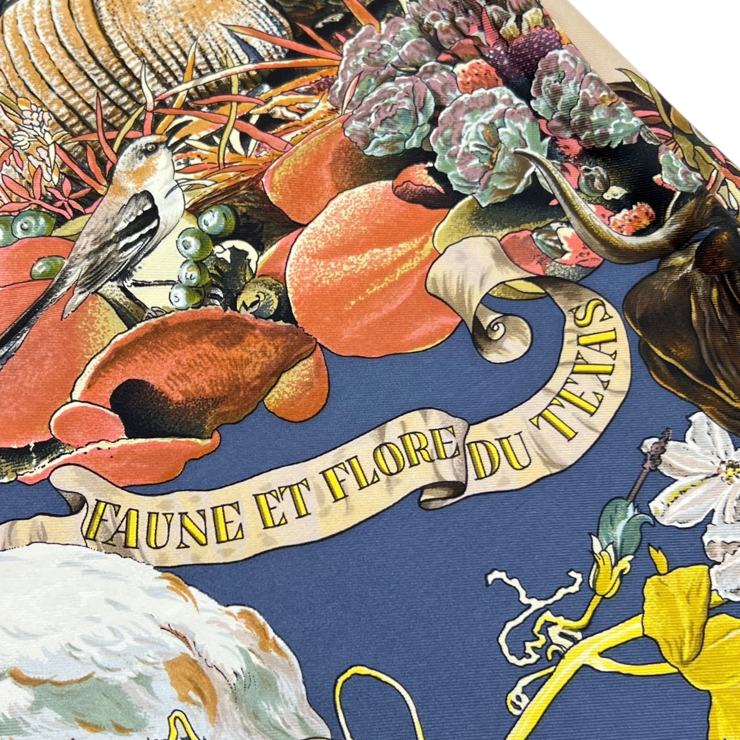 Foulard Carré 90 Faune et Flore du Texas