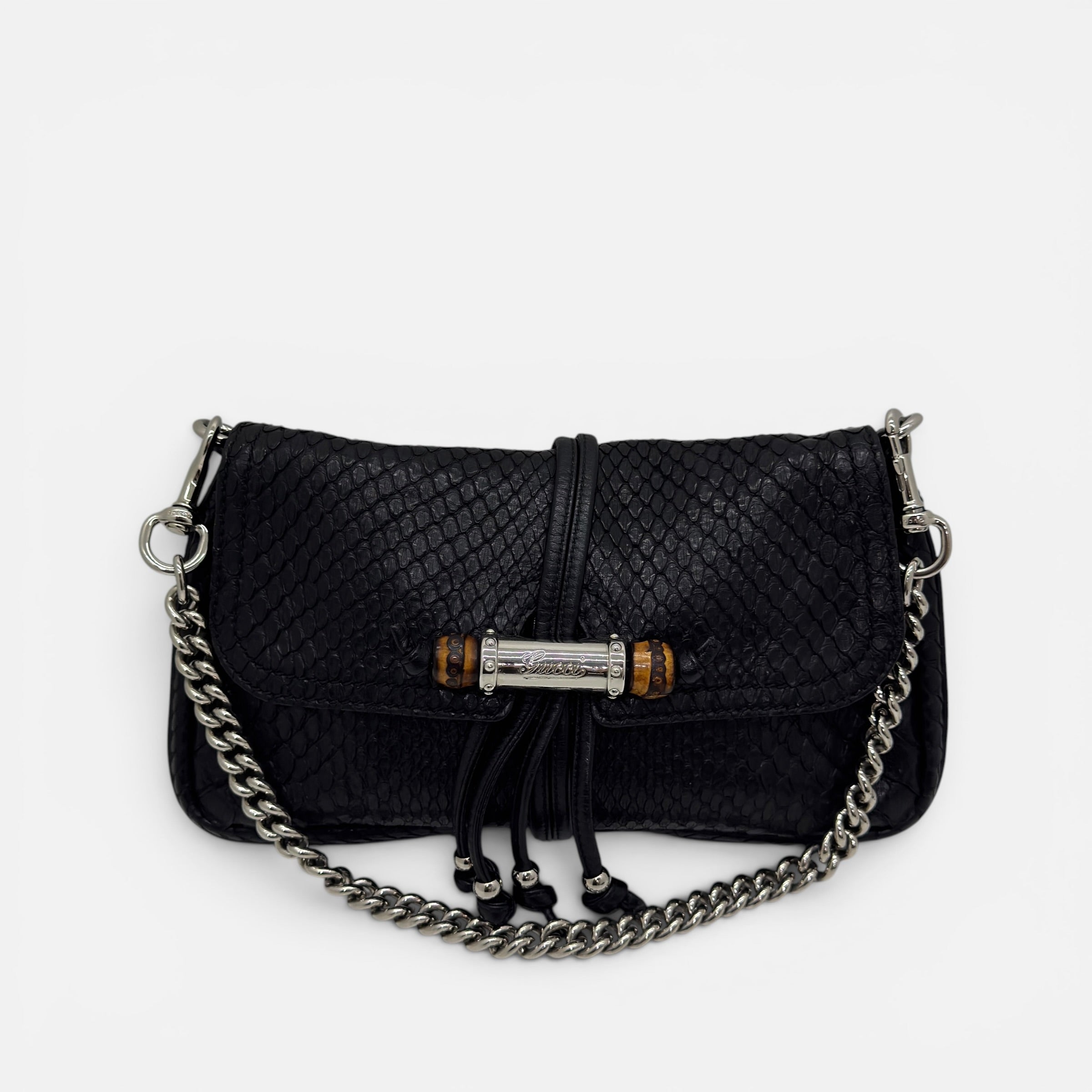 Borsa a spalla in pitone