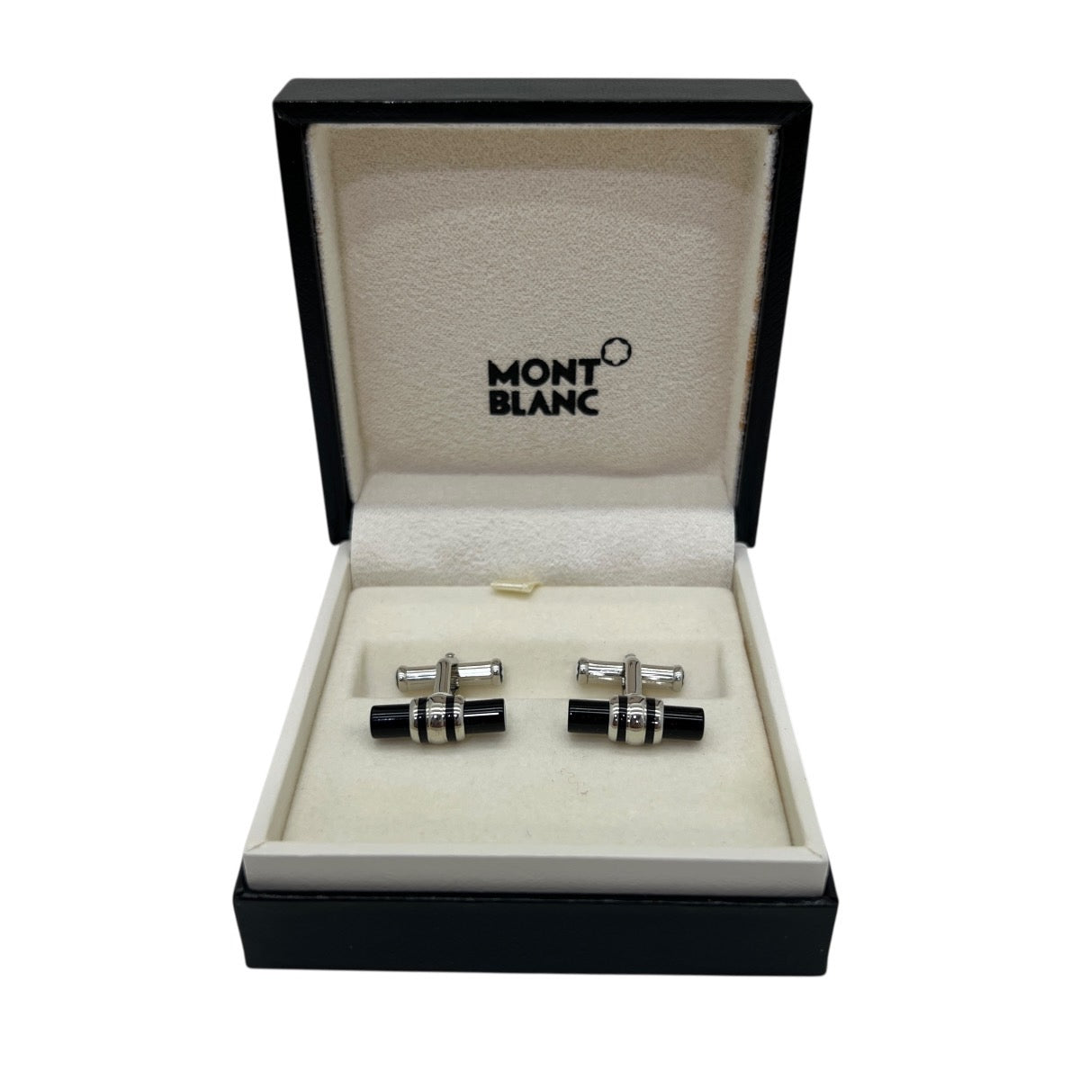 MONTBLANC GEMELLI ACCIAIO E ONICE