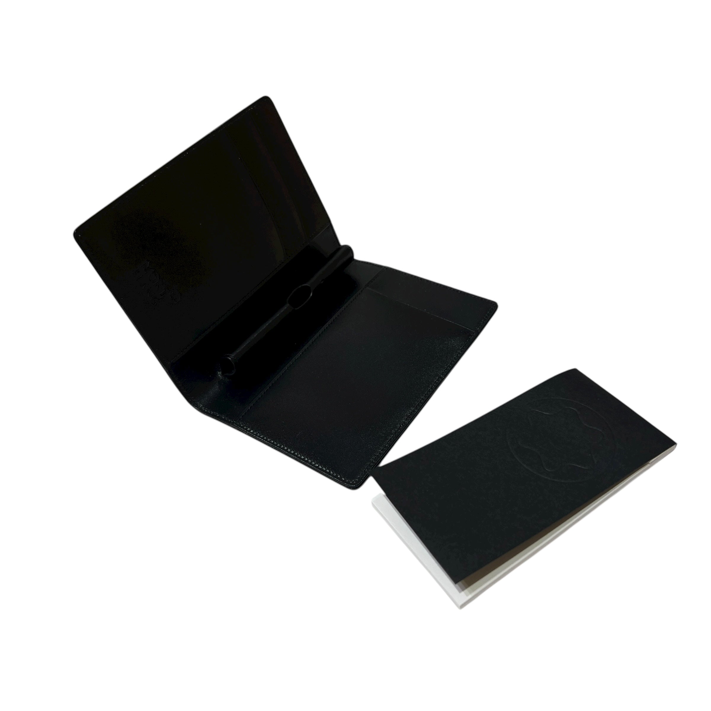 Custodia blocchetto Hawam con porta penna e carte