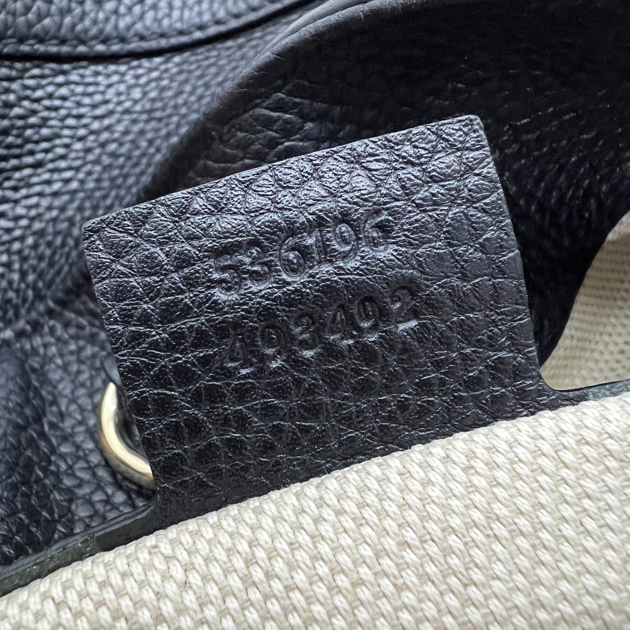 GUCCI SOHO SHOPPING BAG IN PELLE