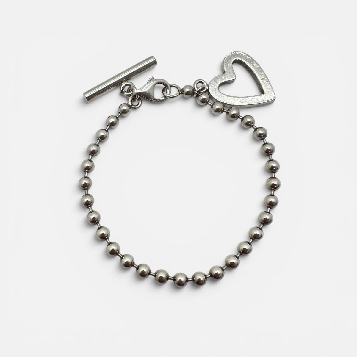 Bracciale in argento con cuore