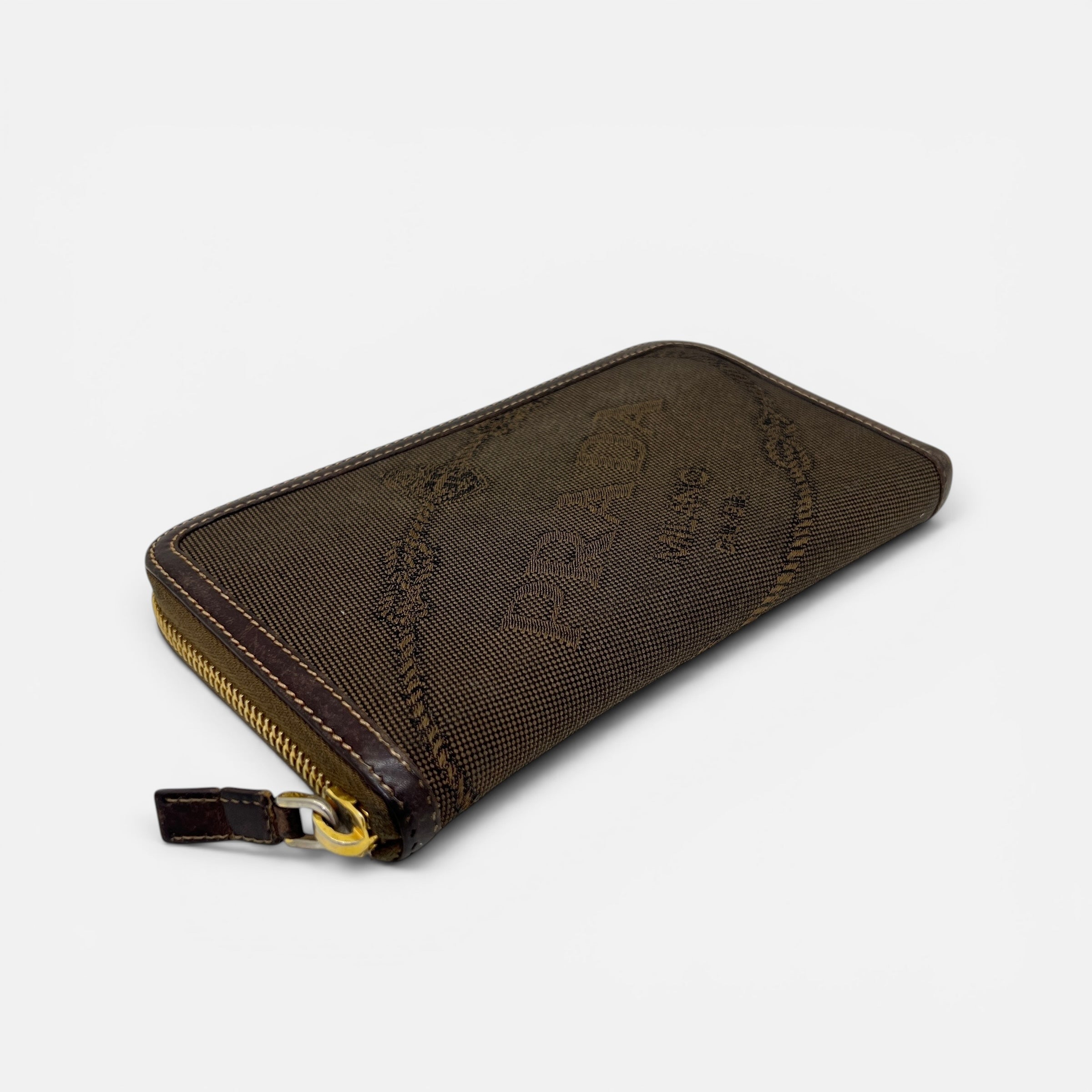Portafoglio vintage con zip
