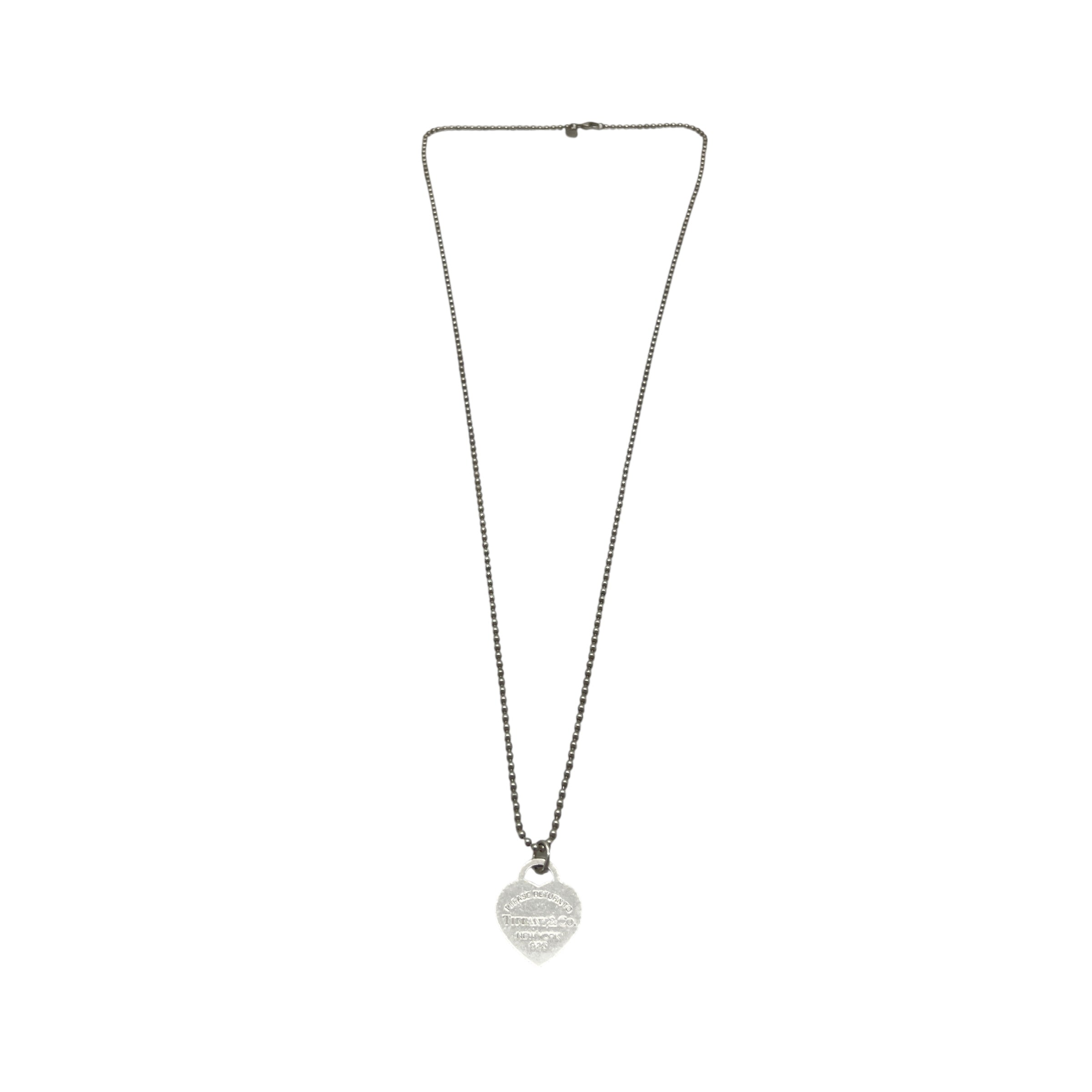 Pendente Heart Tag grande con catena