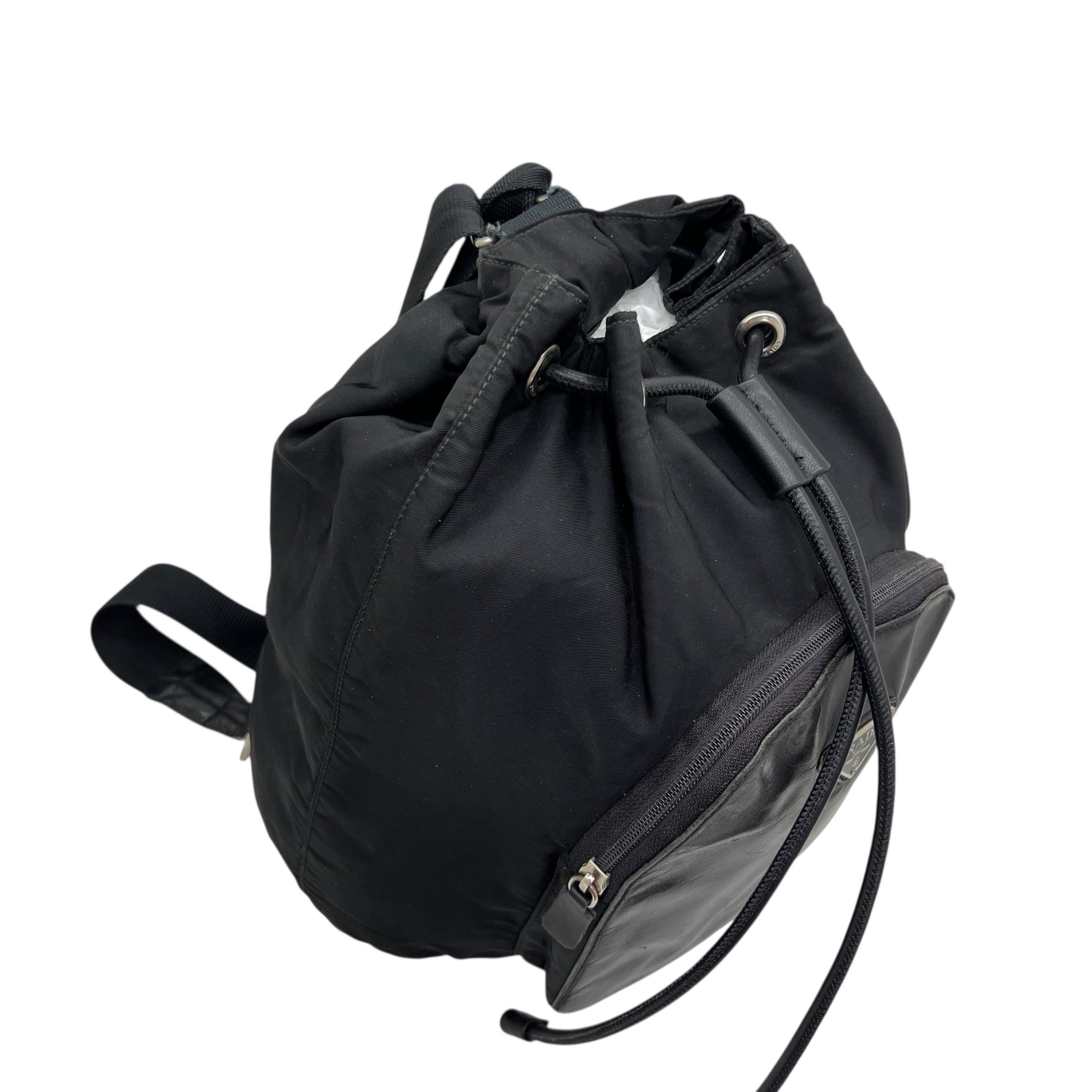 Zaino in Nylon e pelle