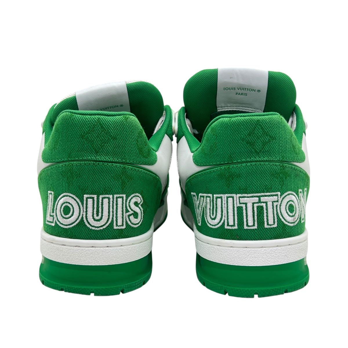 LOUIS VUITTON LV TRAINER GREEN DENIM TG 7,5 (43)