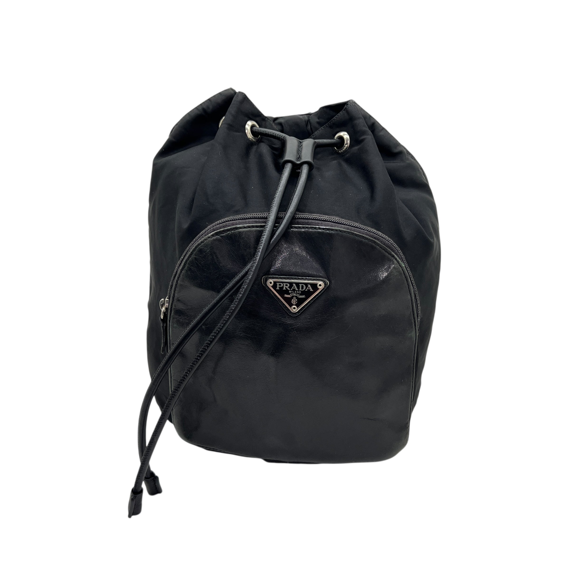 Zaino in Nylon e pelle