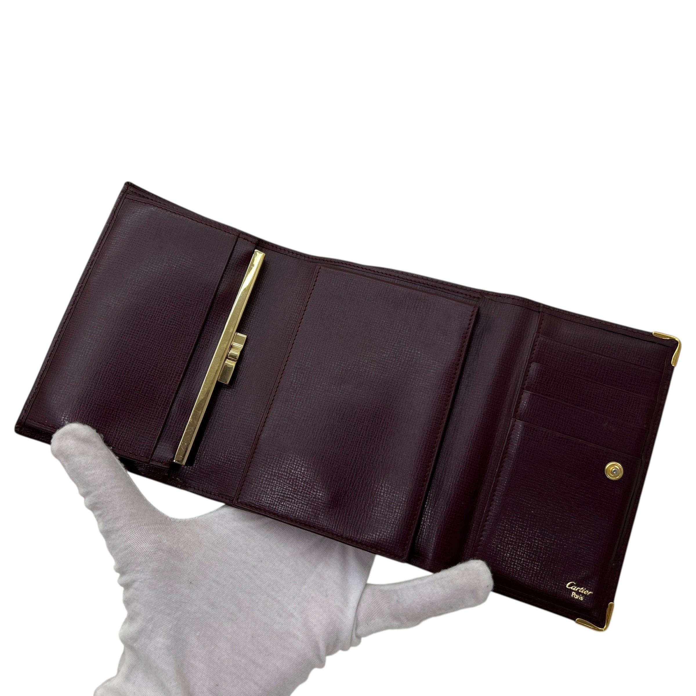 Portafoglio Must De Cartier vintage in pelle