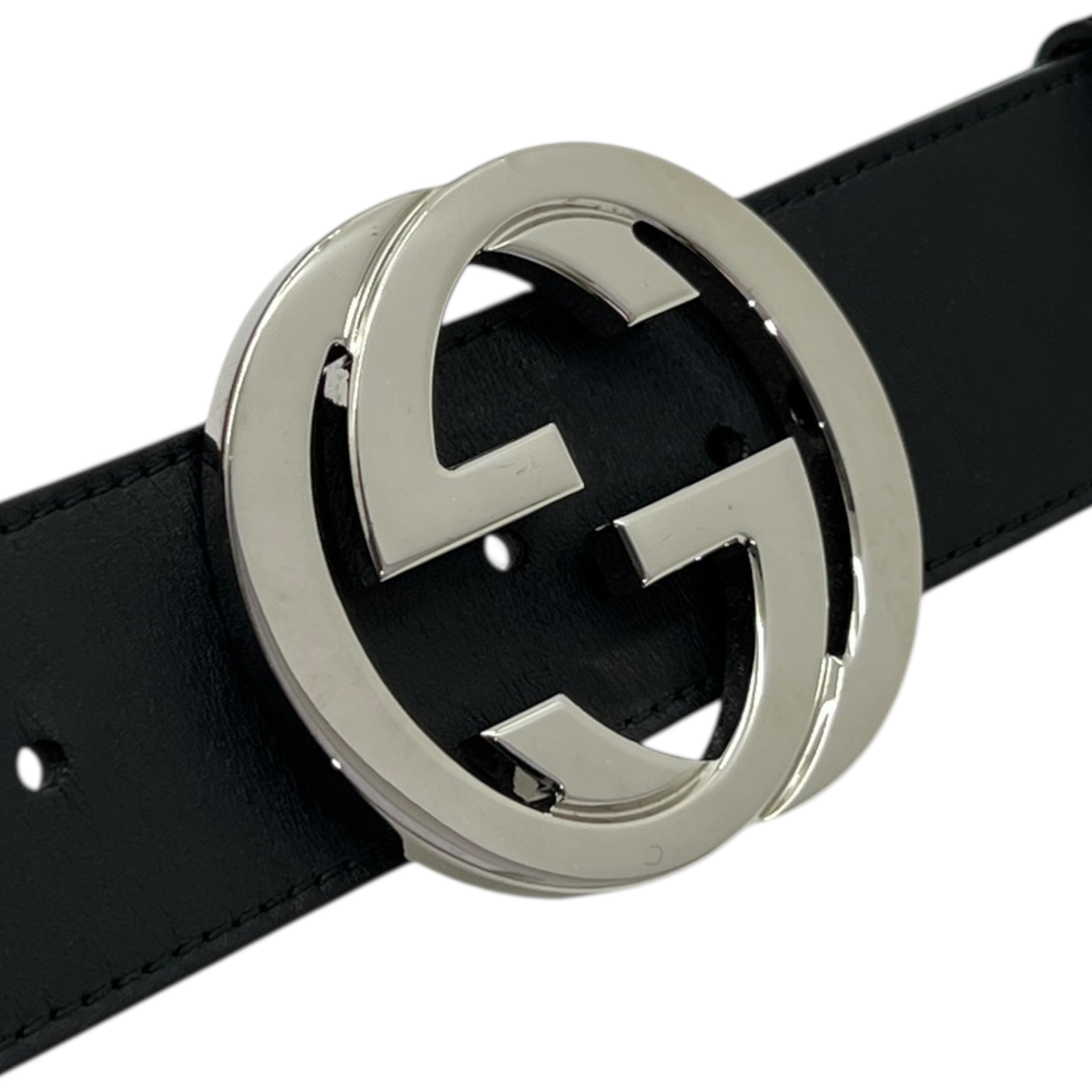 Cintura Interlocking G Web taglia 105