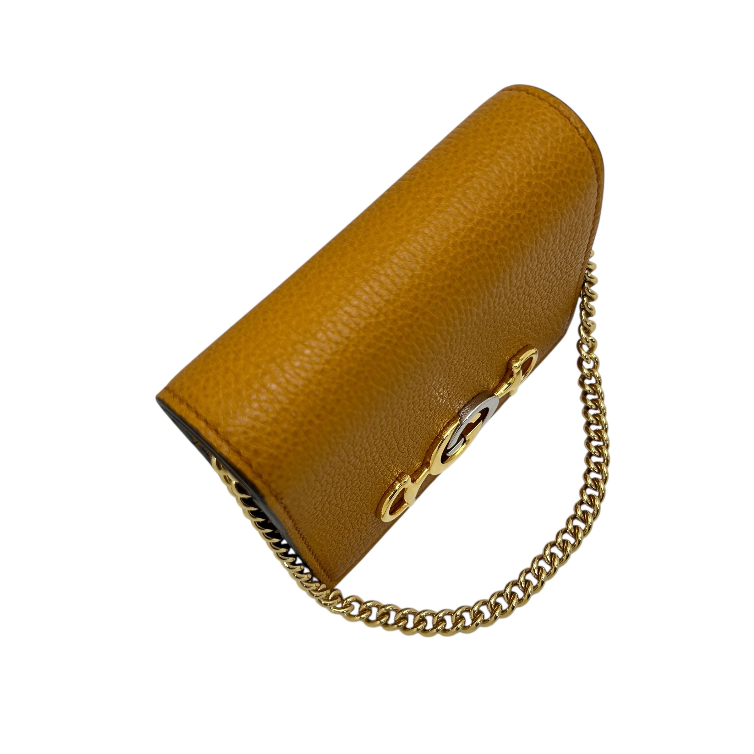 Zumi portafoglio compatto in pelle con catenella