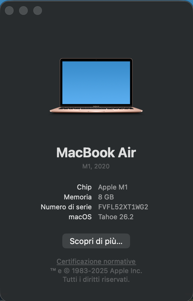 MacBook Air 13” M1 2020