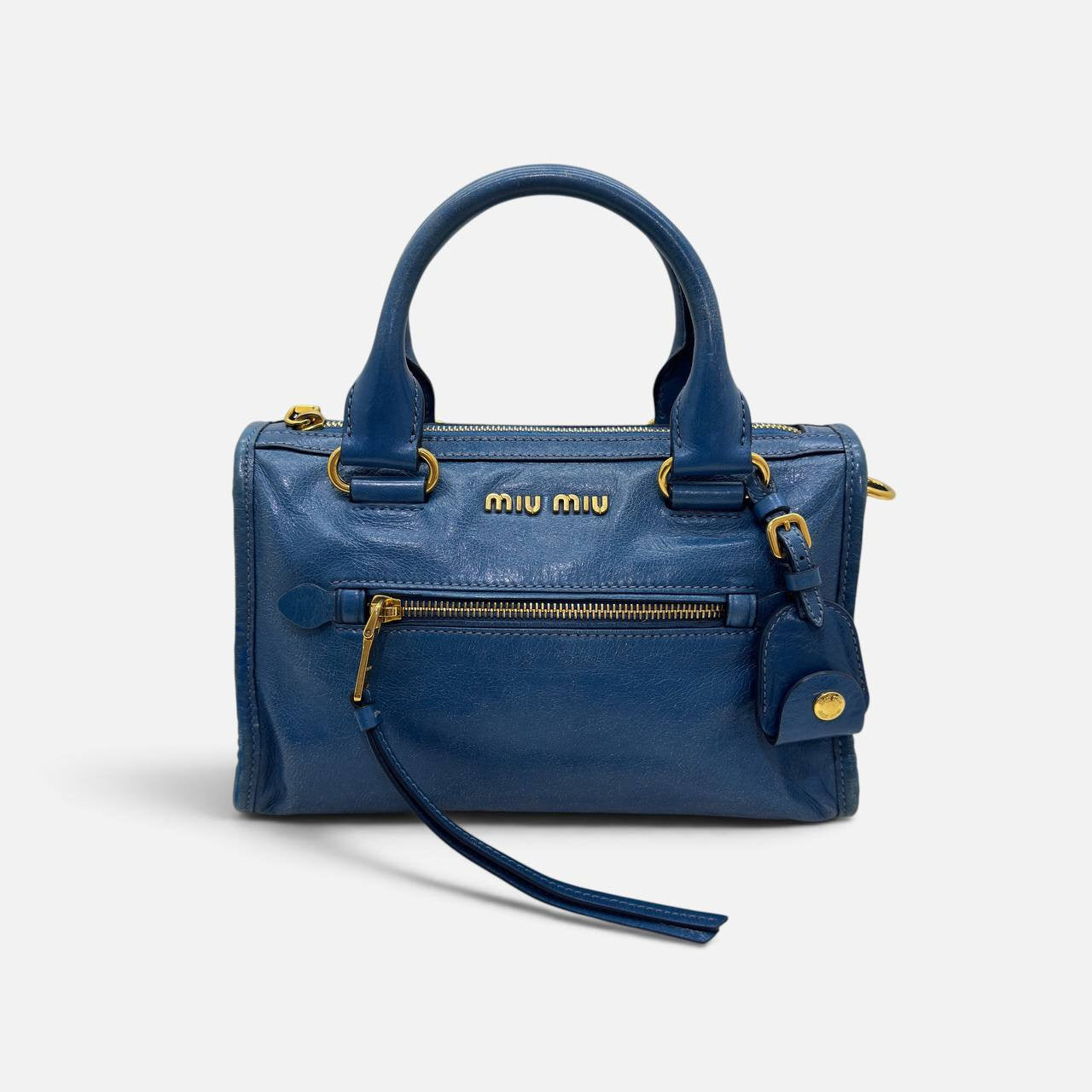 Borsa a mano in vitello shine