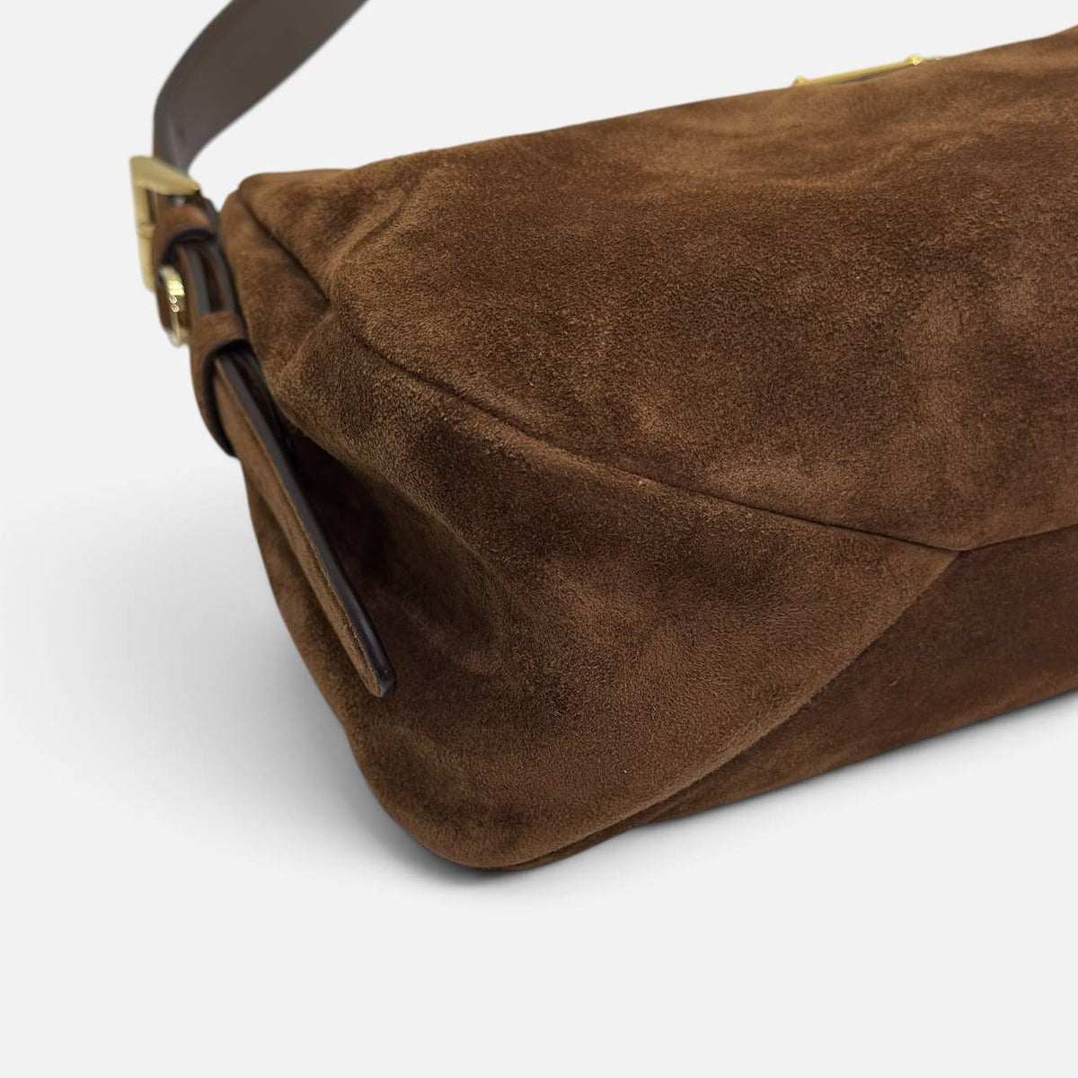 Borsa a spalla Prada Aimée medium in pelle scamosciata