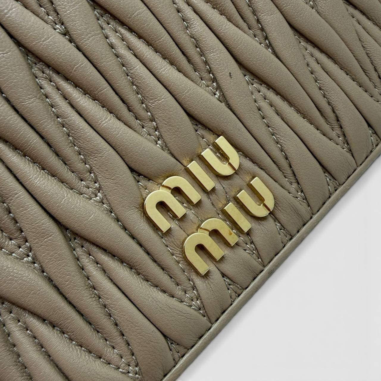 Borsa a tracolla in nappa Matelasse beige