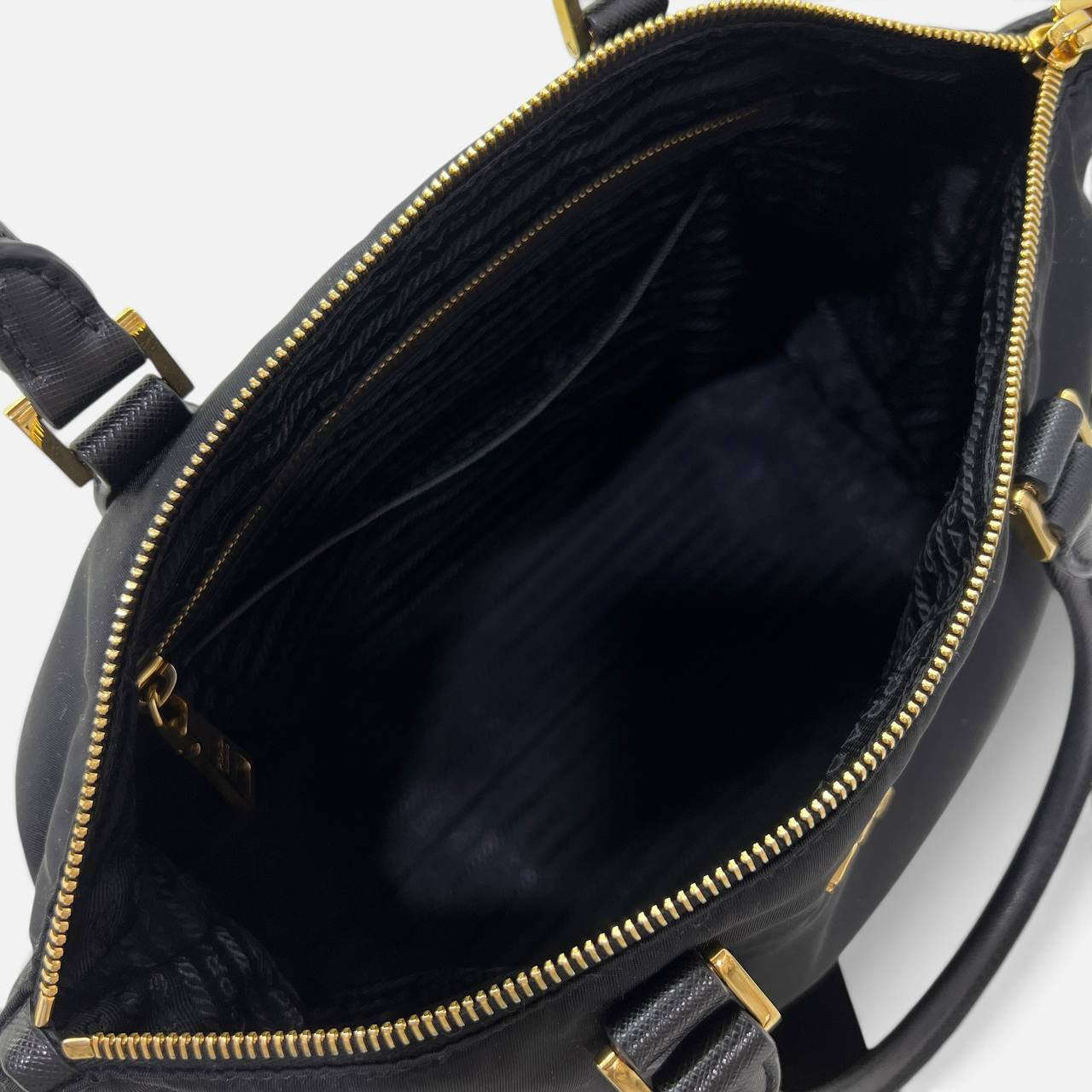 Borsa a tracolla in Nylon e Saffiano